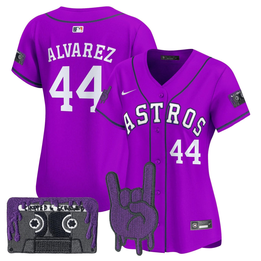 Women's HOU DJ Screw Patch Vapor Premier Limited Jersey - All Stitched