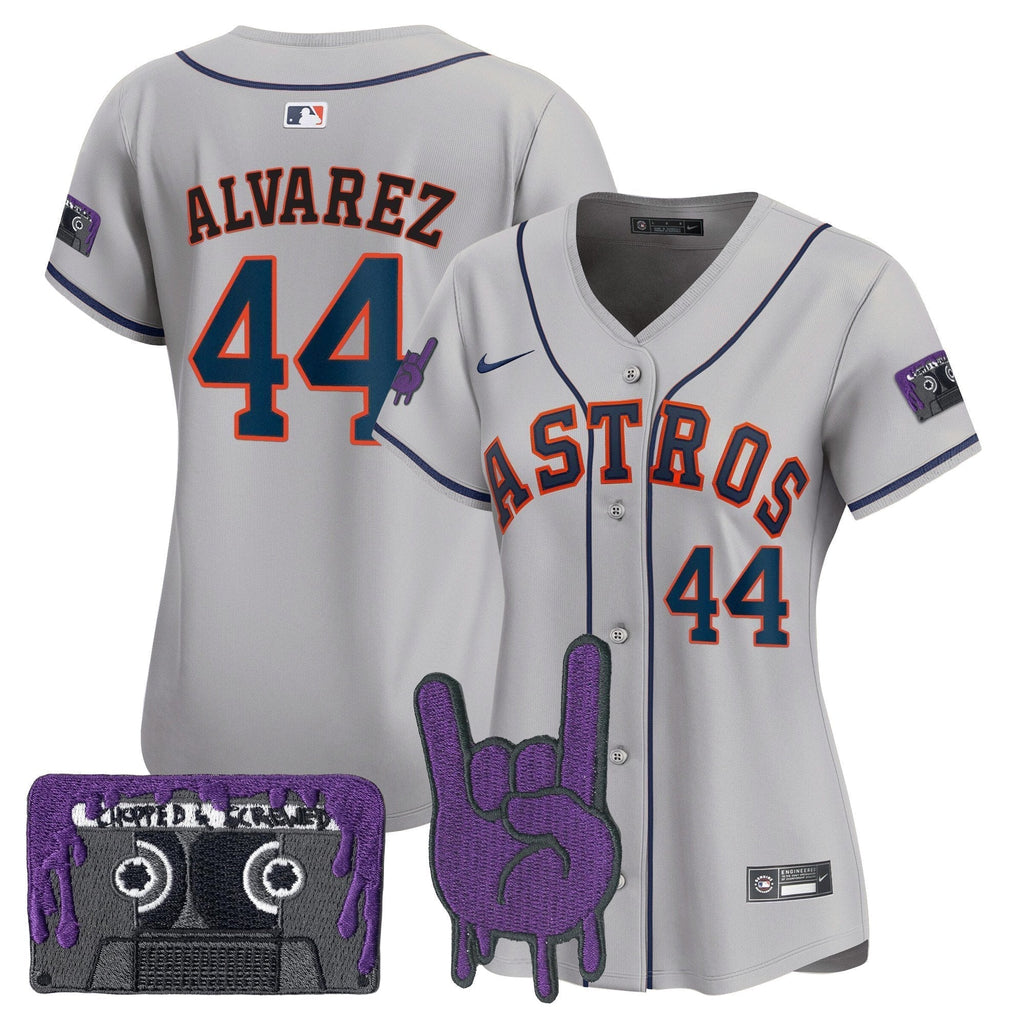 Women's HOU DJ Screw Patch Vapor Premier Limited Jersey - All Stitched