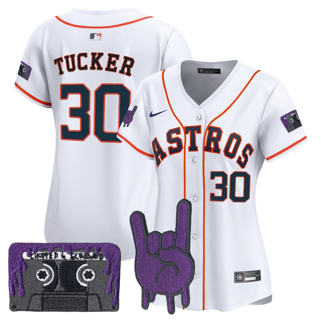 Women's HOU DJ Screw Patch Vapor Premier Limited Jersey - All Stitched