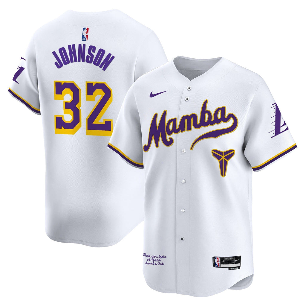 LAL Kobe Bryant Mamba Vapor Baseball Jersey - All Stitched