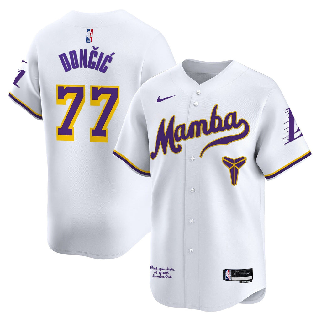 LAL Kobe Bryant Mamba Vapor Baseball Jersey - All Stitched