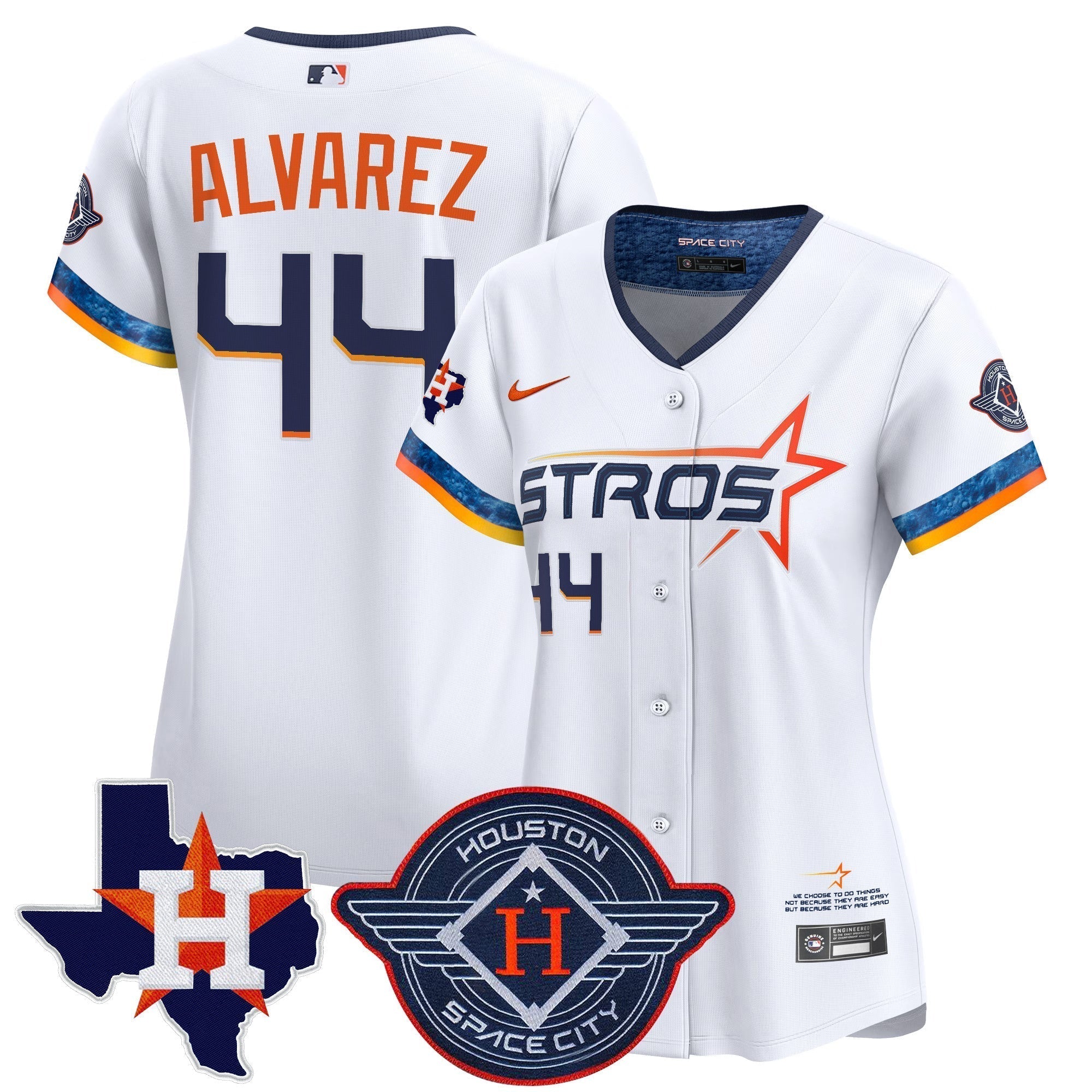 Women's HOU 2025 City Connect Texas Patch Vapor Premier Limited Jersey - All Stitched