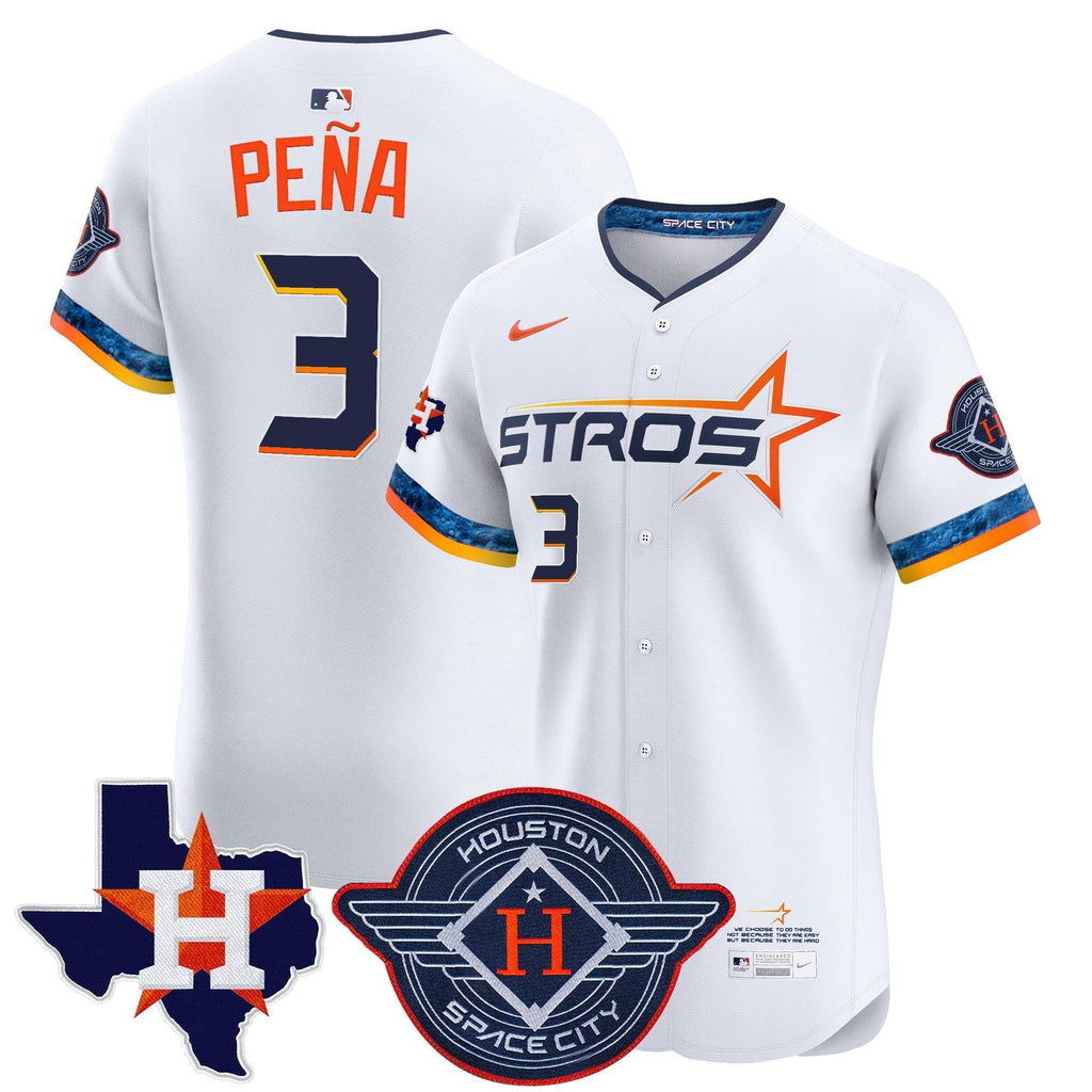 HOU 2025 City Connect Texas Patch Vapor Premier Elite Men Jersey - All Stitched