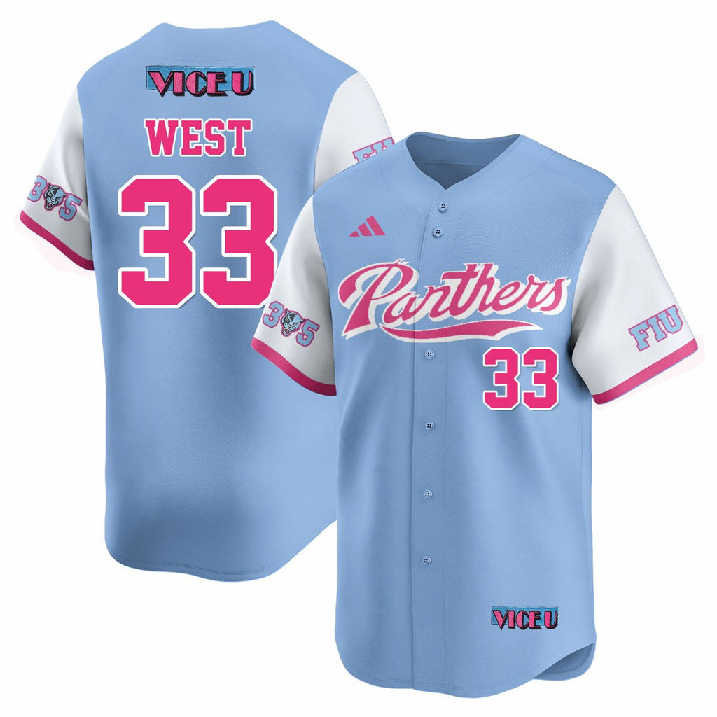 FIU Baseball 2025 'Vice U' Jersey - All Stitched