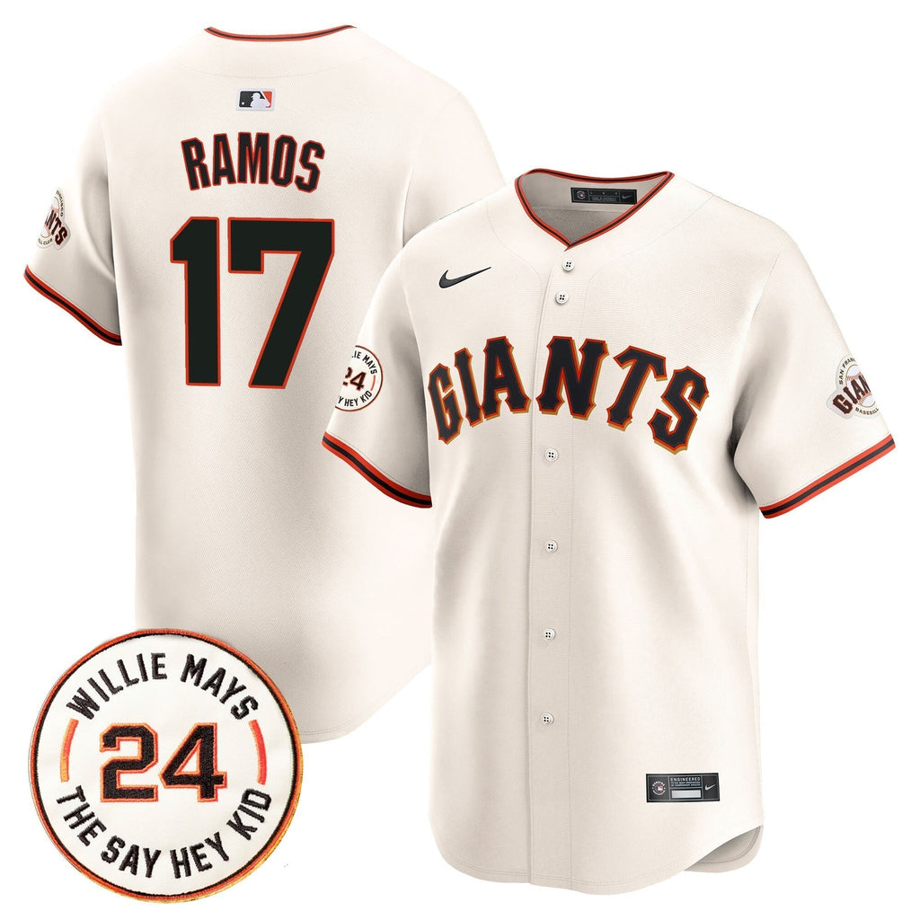 SF 2025 Willie Mays Patch Vapor Premier Limited Men Jersey - All Stitched