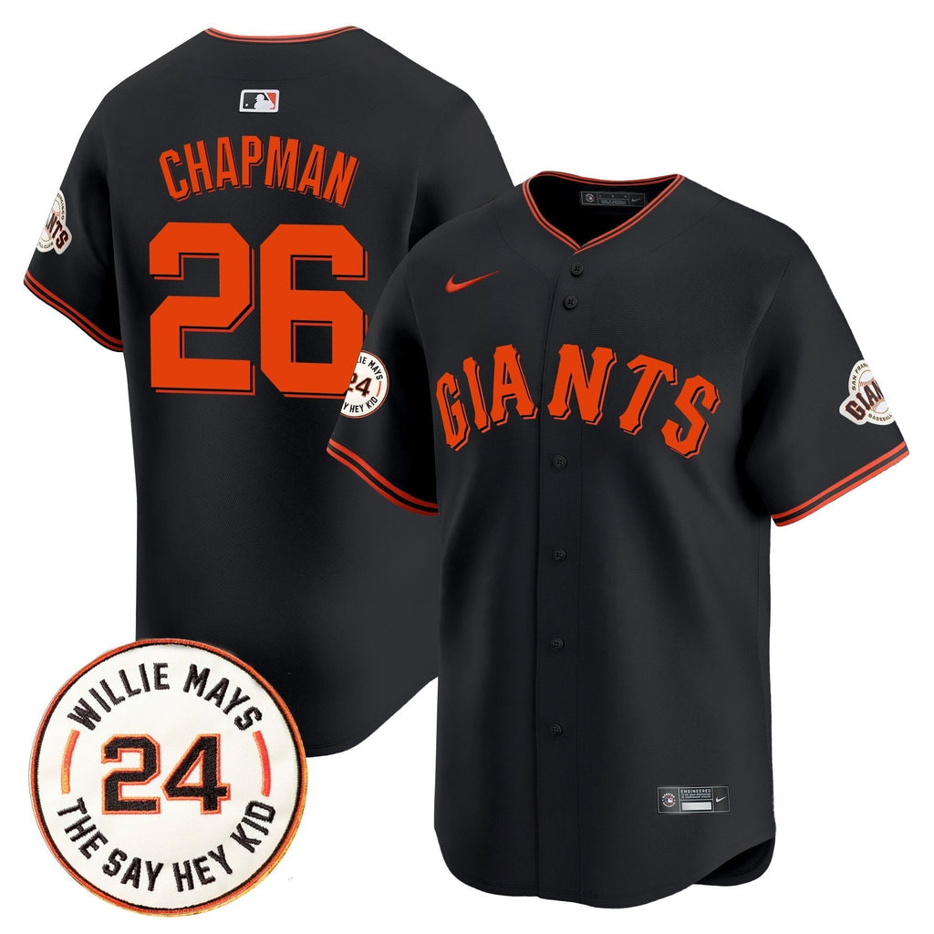 SF 2025 Willie Mays Patch Vapor Premier Limited Men Jersey - All Stitched