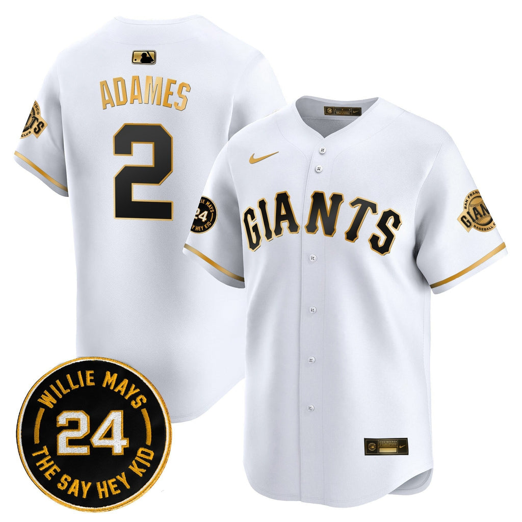 SF 2025 Willie Mays Patch Vapor Premier Limited Men Jersey - All Stitched