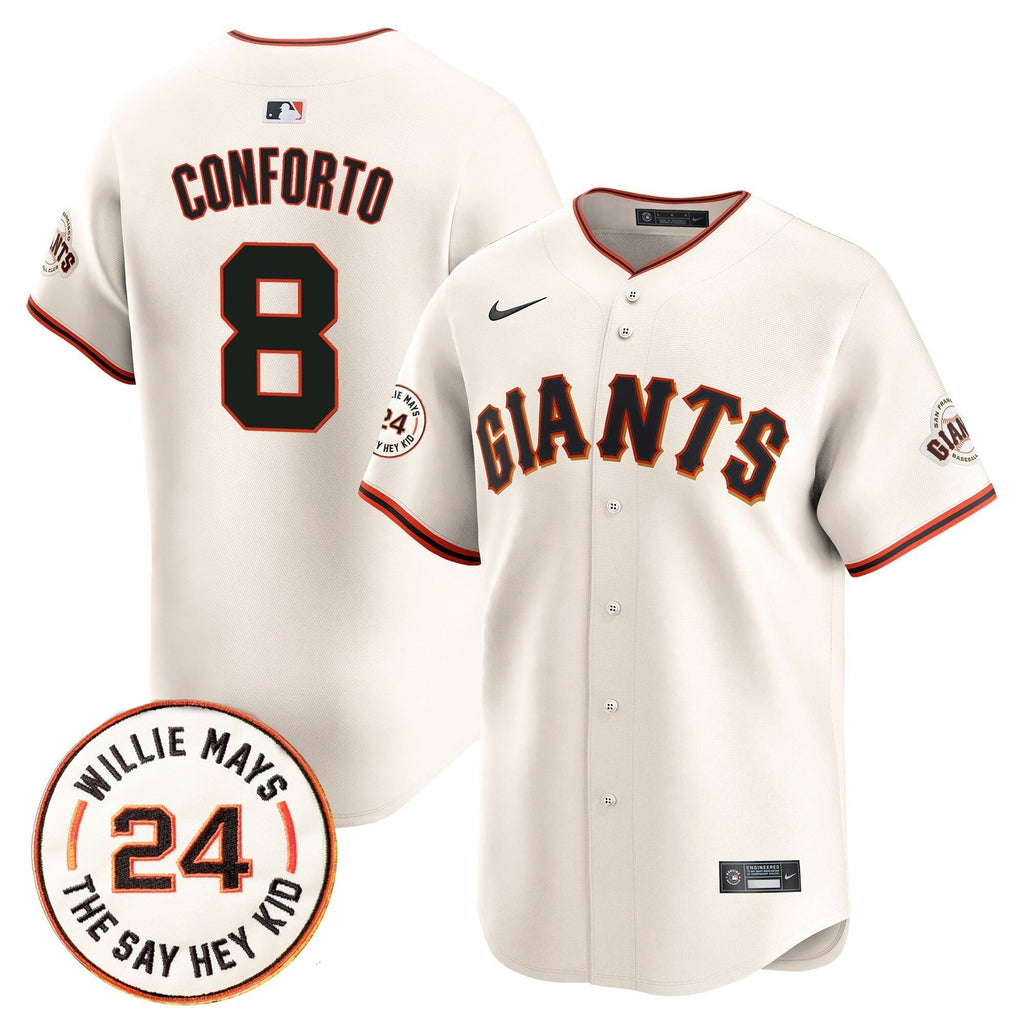 SF 2025 Willie Mays Patch Vapor Premier Limited Men Jersey - All Stitched