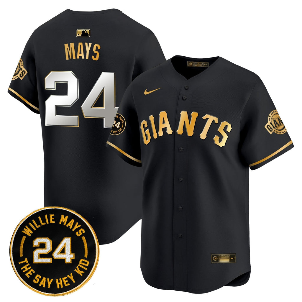 SF 2025 Willie Mays Patch Vapor Premier Limited Men Jersey - All Stitched