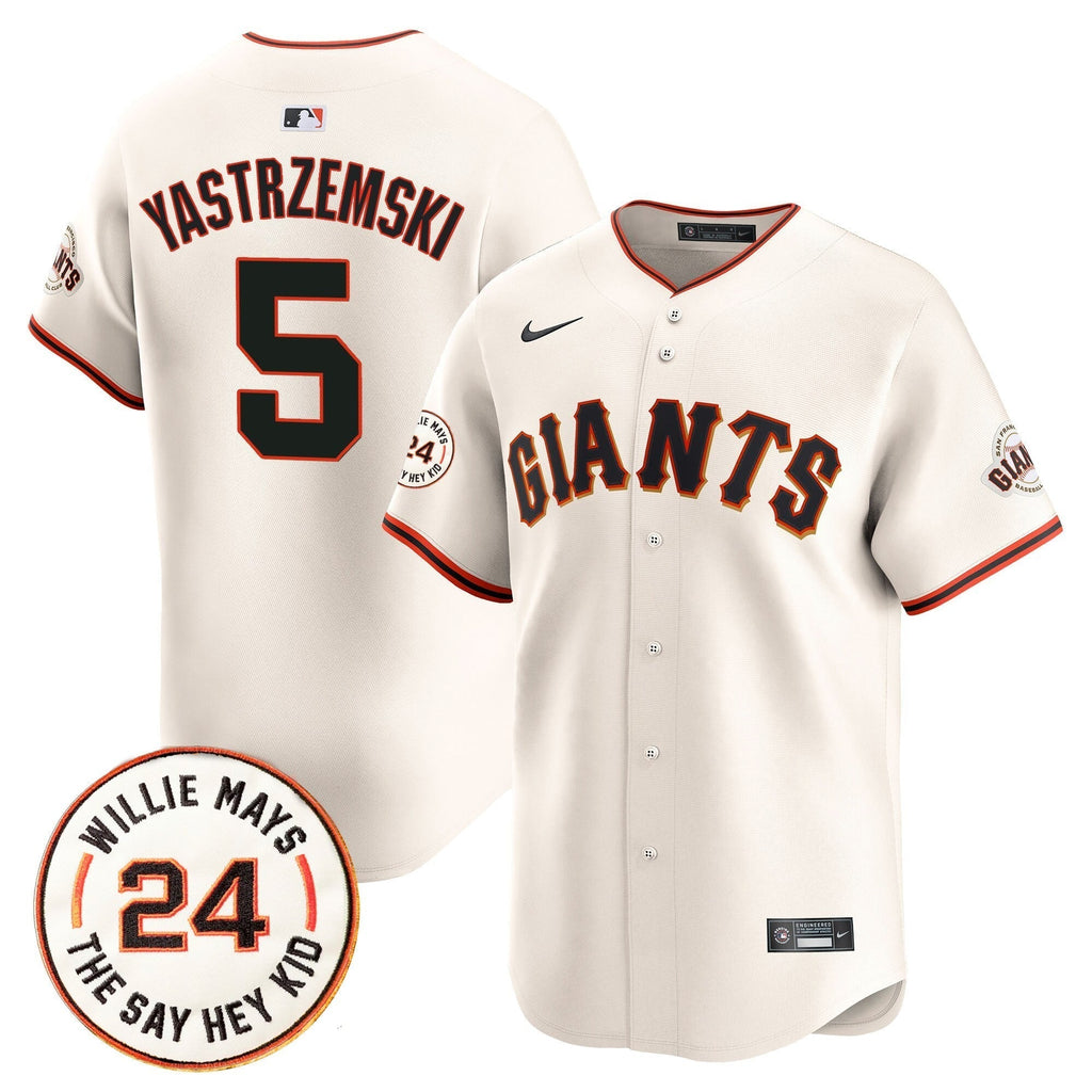 SF 2025 Willie Mays Patch Vapor Premier Limited Men Jersey - All Stitched