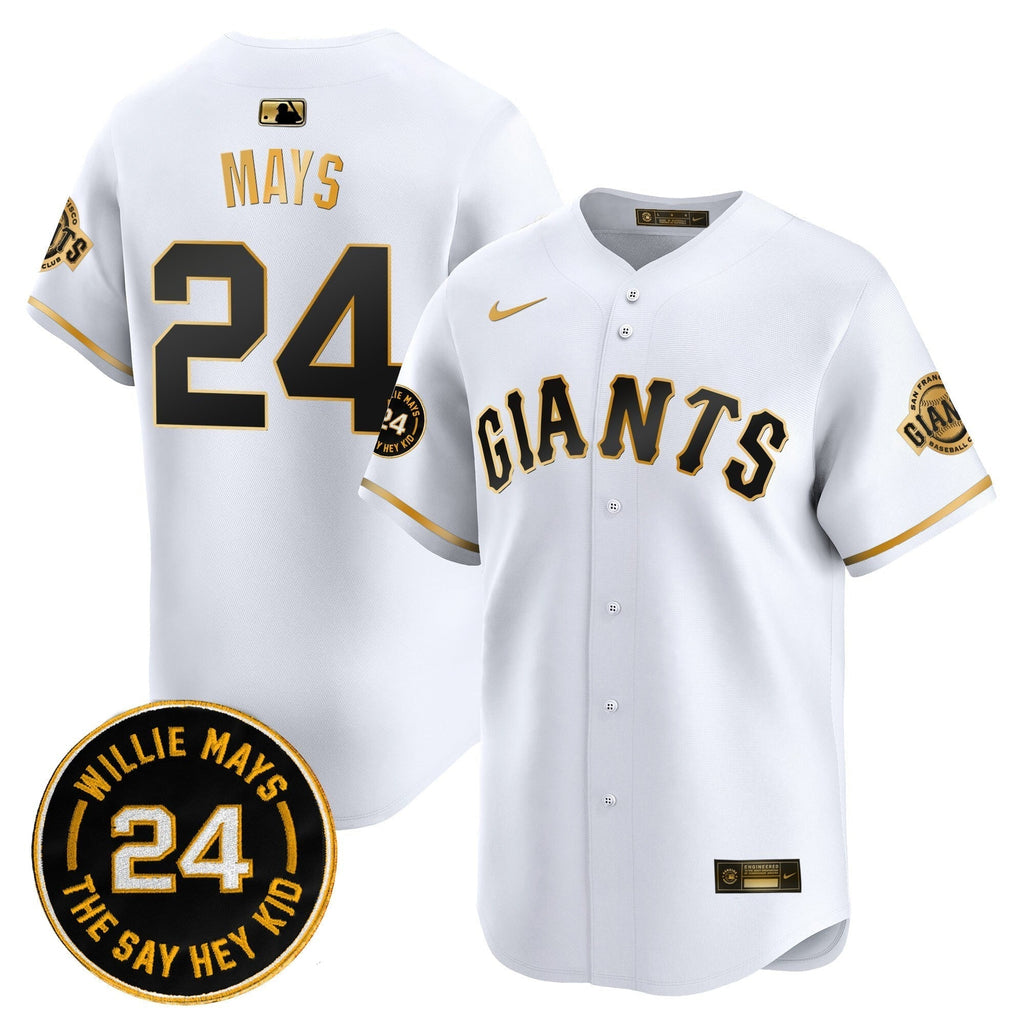 SF 2025 Willie Mays Patch Vapor Premier Limited Men Jersey - All Stitched