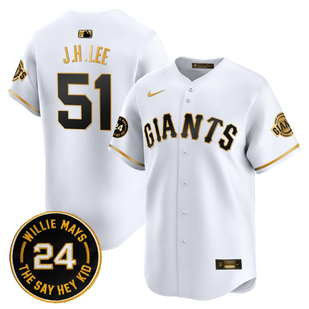 SF 2025 Willie Mays Patch Vapor Premier Limited Men Jersey - All Stitched
