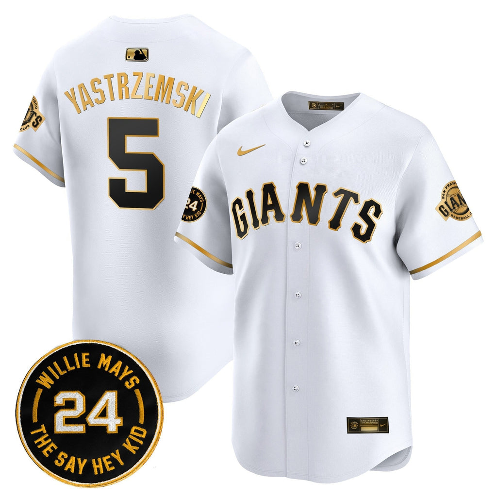 SF 2025 Willie Mays Patch Vapor Premier Limited Men Jersey - All Stitched