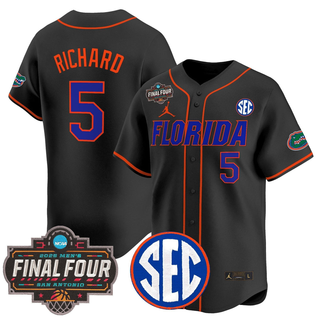 UF 2025 Final Four Patch Vapor Baseball Jersey - All Stitched