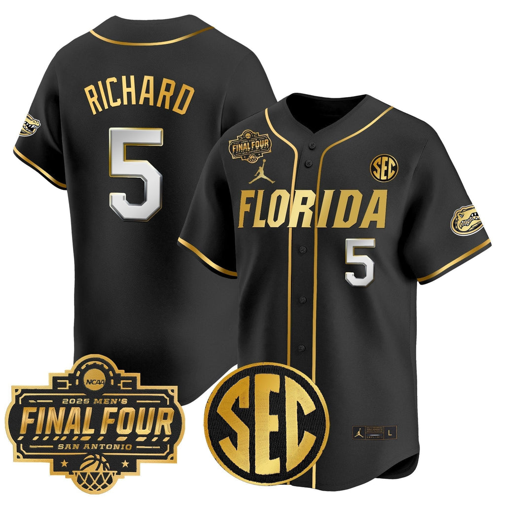 UF 2025 Final Four Patch Vapor Baseball Jersey - All Stitched
