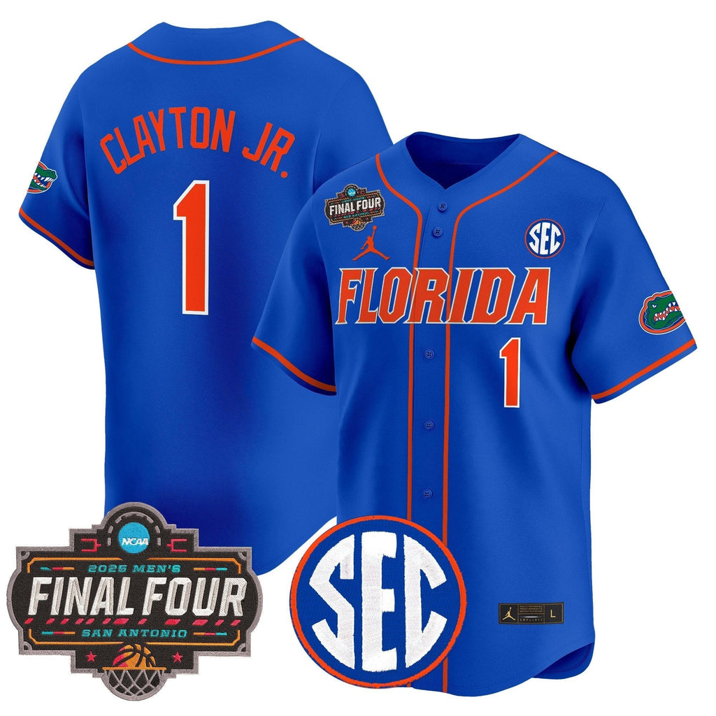 UF 2025 Final Four Patch Vapor Baseball Jersey - All Stitched