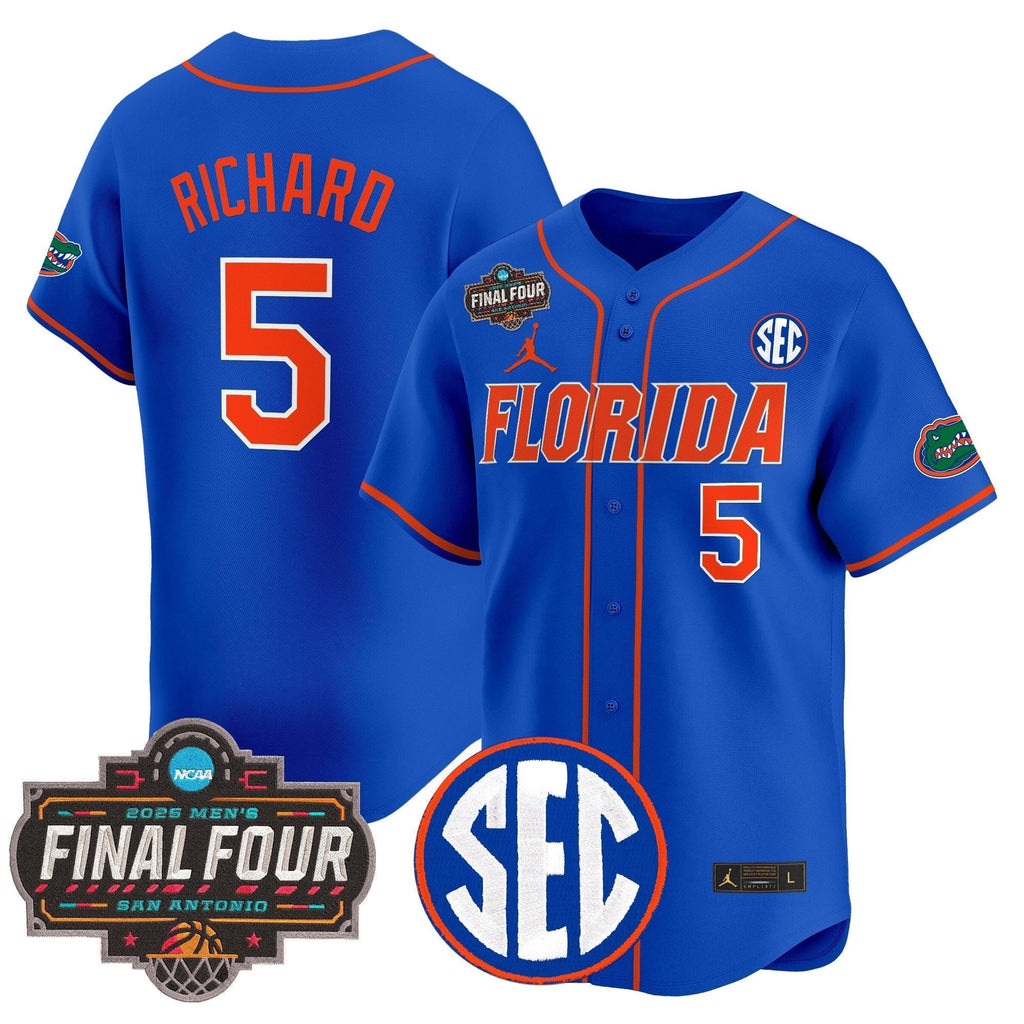 UF 2025 Final Four Patch Vapor Baseball Jersey - All Stitched
