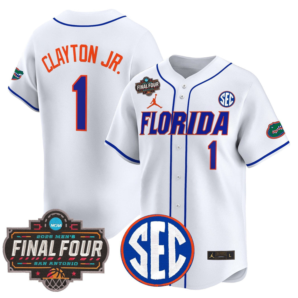 UF 2025 Final Four Patch Vapor Baseball Jersey - All Stitched