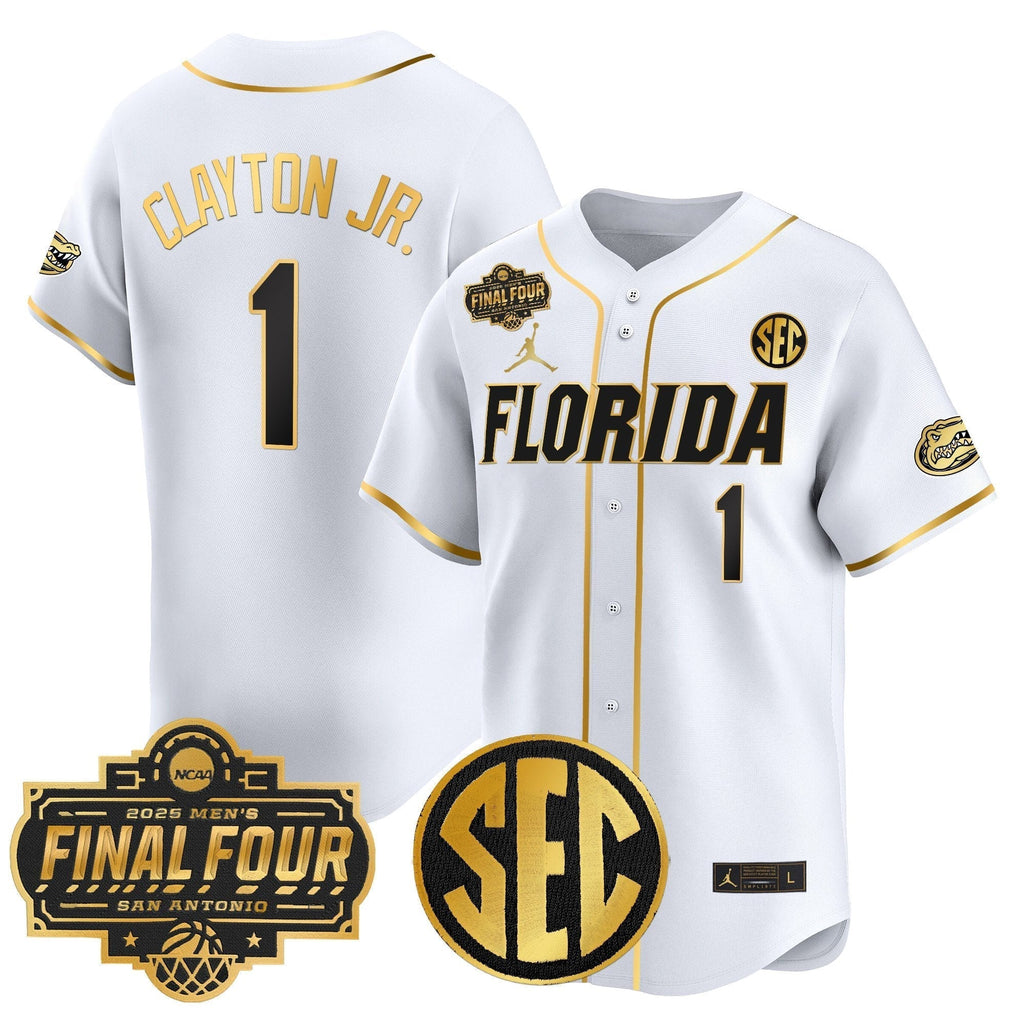 UF 2025 Final Four Patch Vapor Baseball Jersey - All Stitched