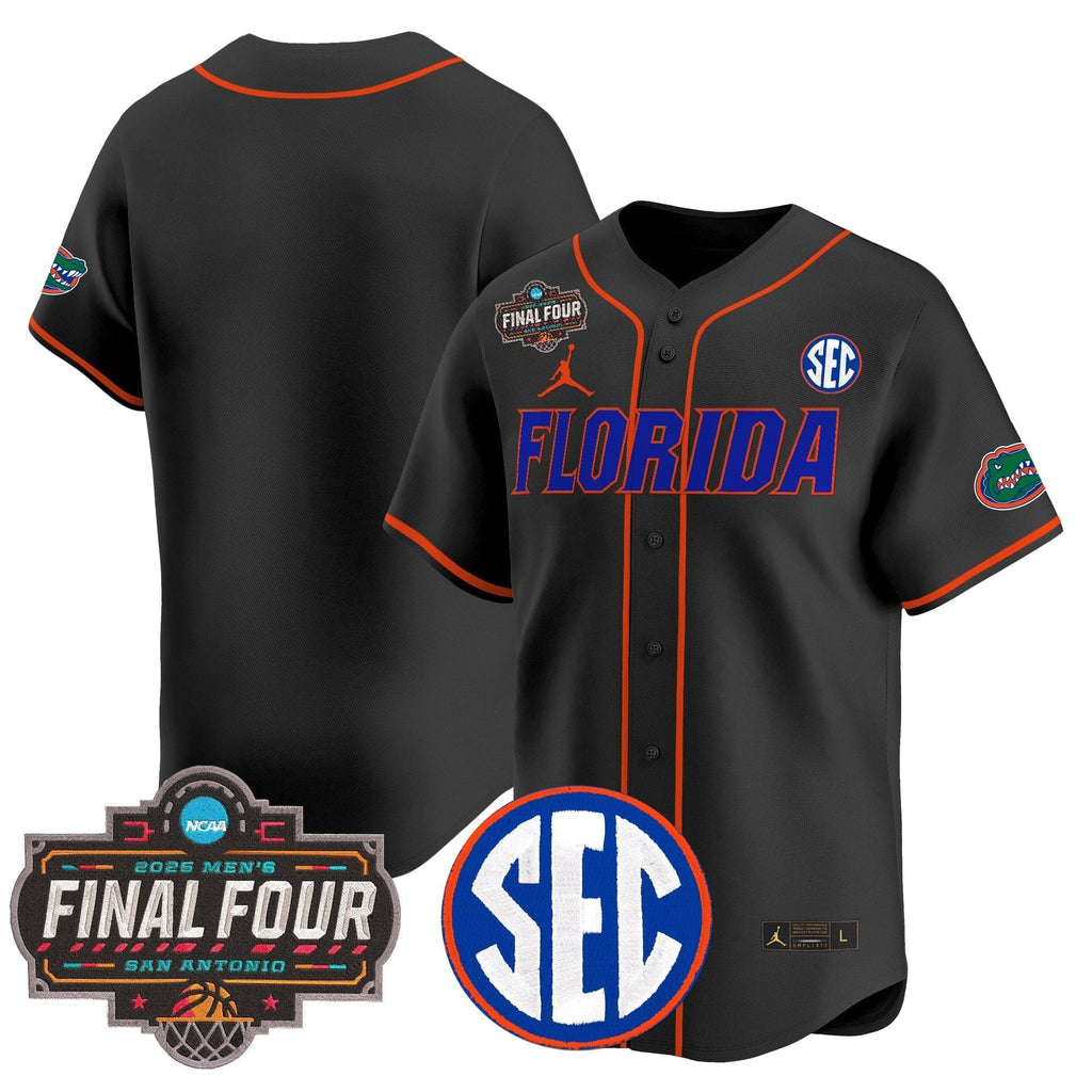 UF 2025 Final Four Patch Vapor Baseball Jersey - All Stitched