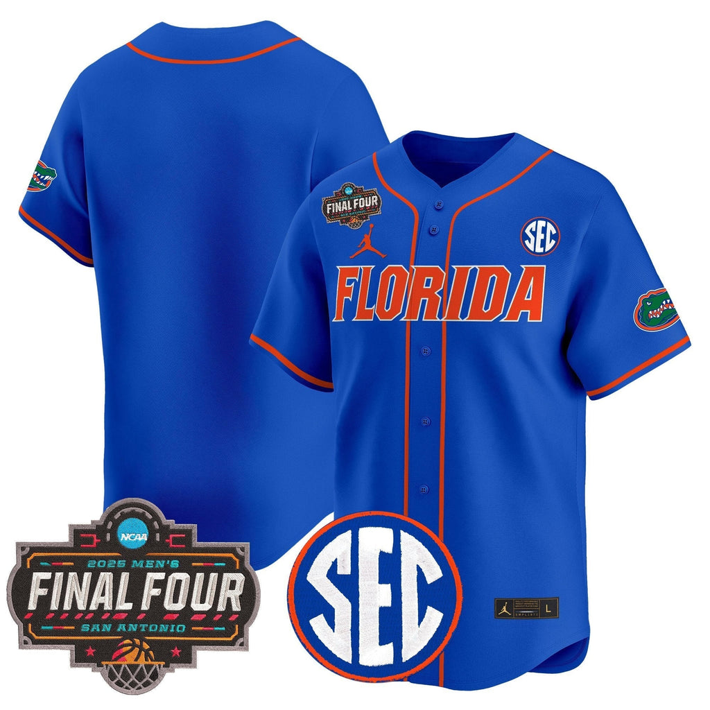 UF 2025 Final Four Patch Vapor Baseball Jersey - All Stitched