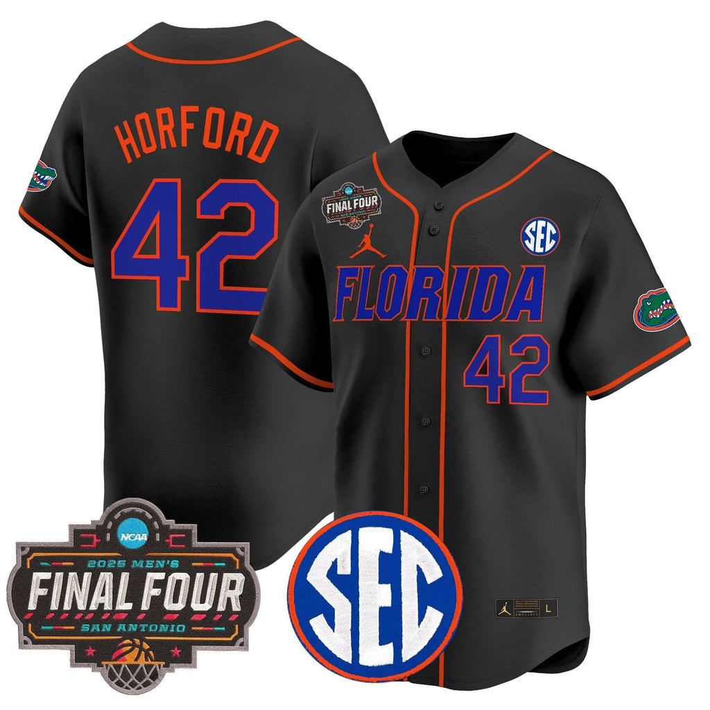 UF 2025 Final Four Patch Vapor Baseball Jersey - All Stitched