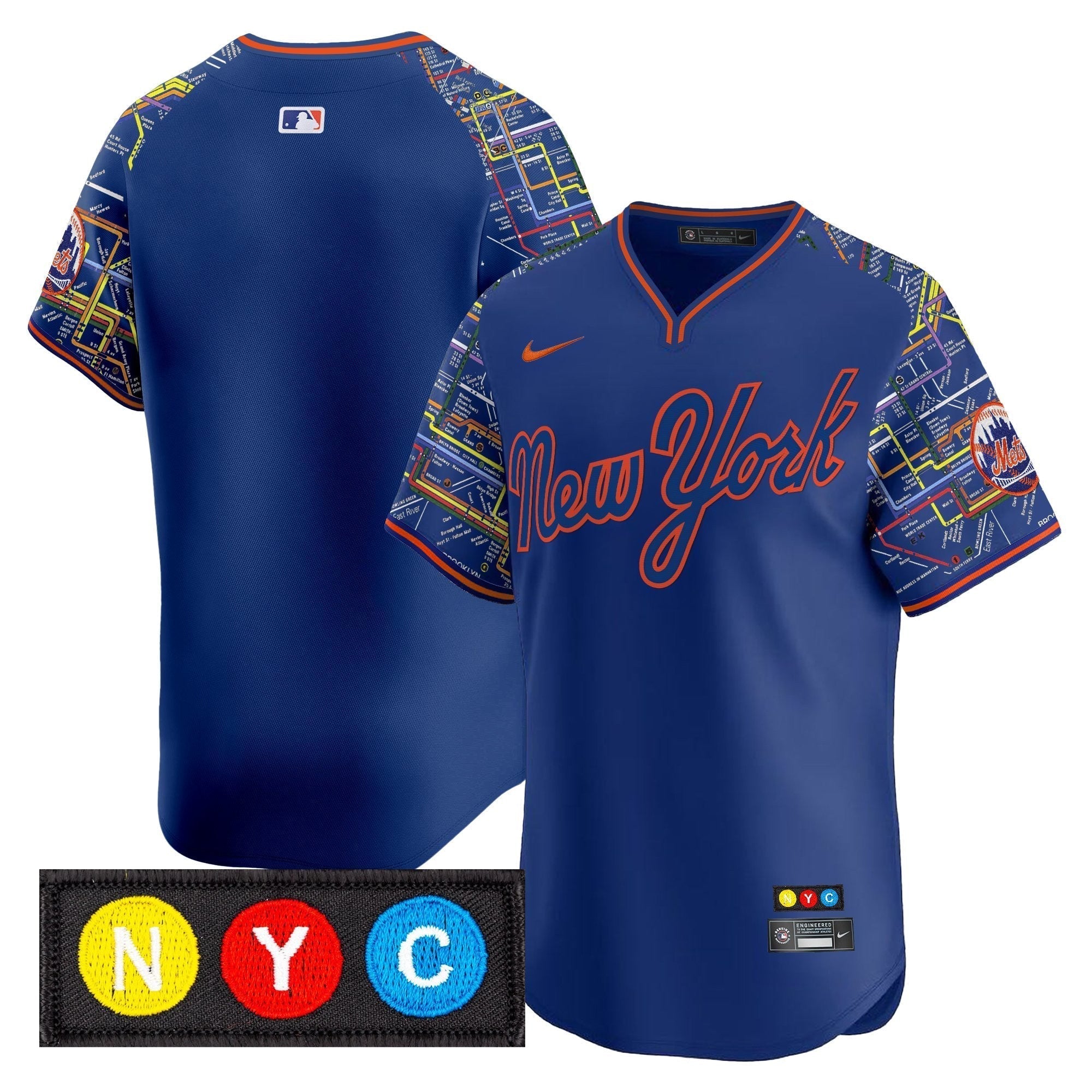 NYM Subway Style Vapor Premier Limited Jersey - Stitched