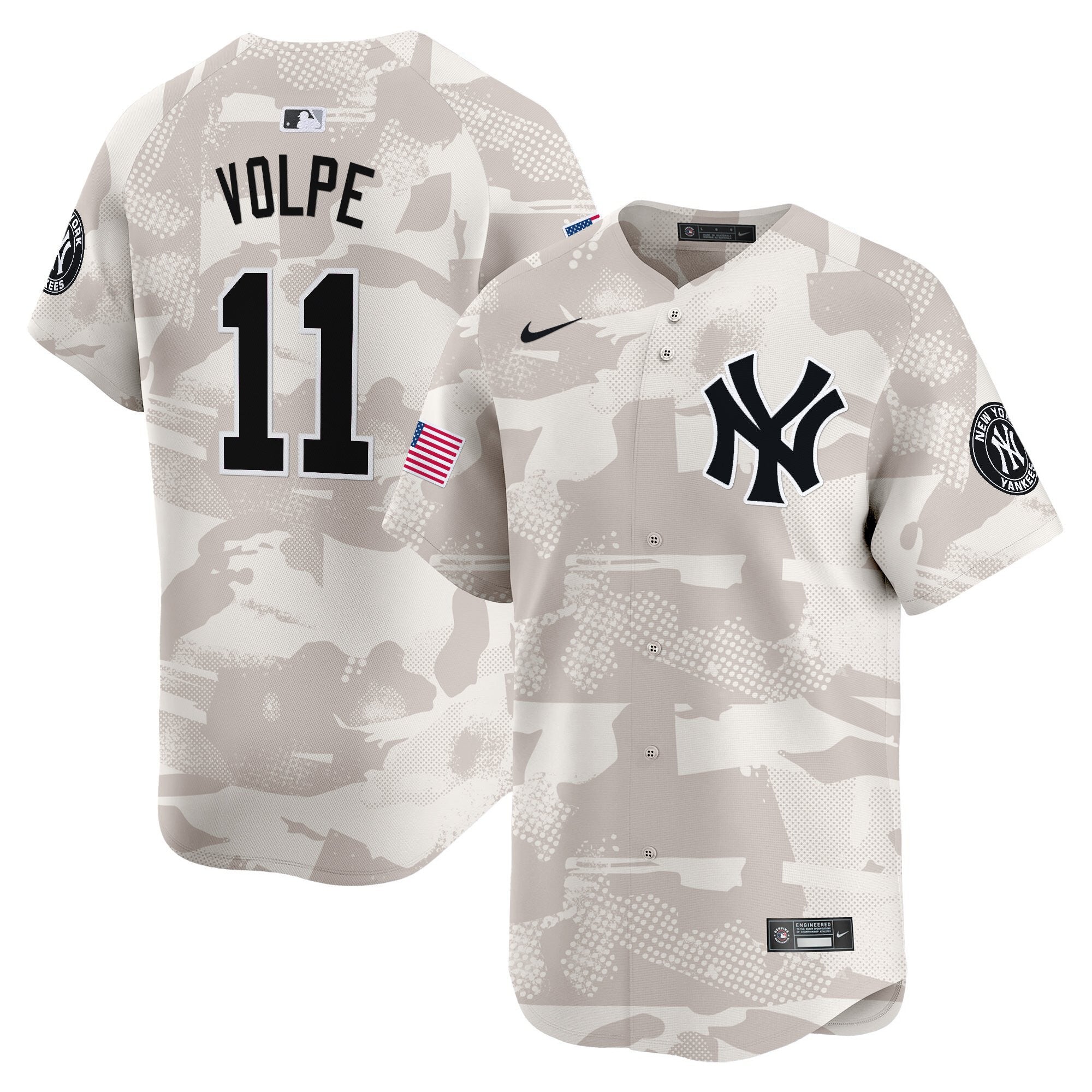 NYY 2025 Armed Forces Day Vapor Premier Limited Jersey - Stitched