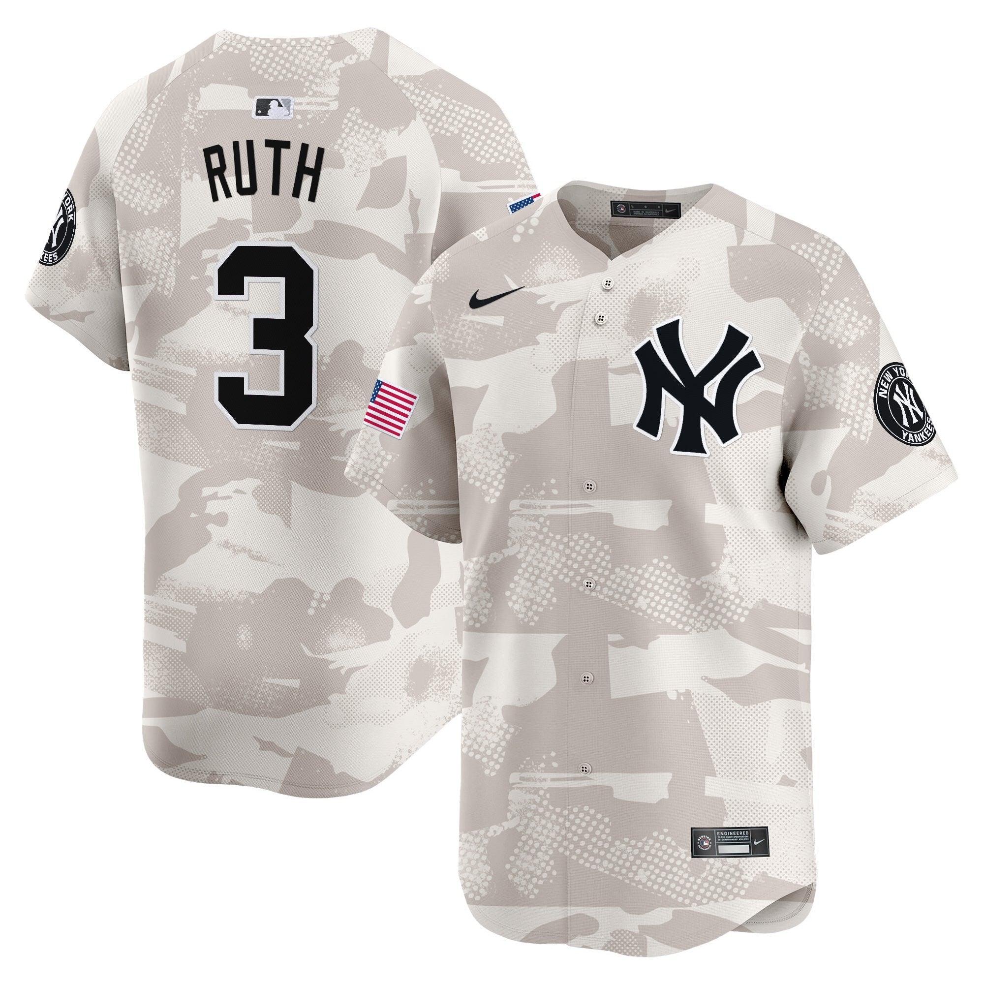 NYY 2025 Armed Forces Day Vapor Premier Limited Jersey - Stitched