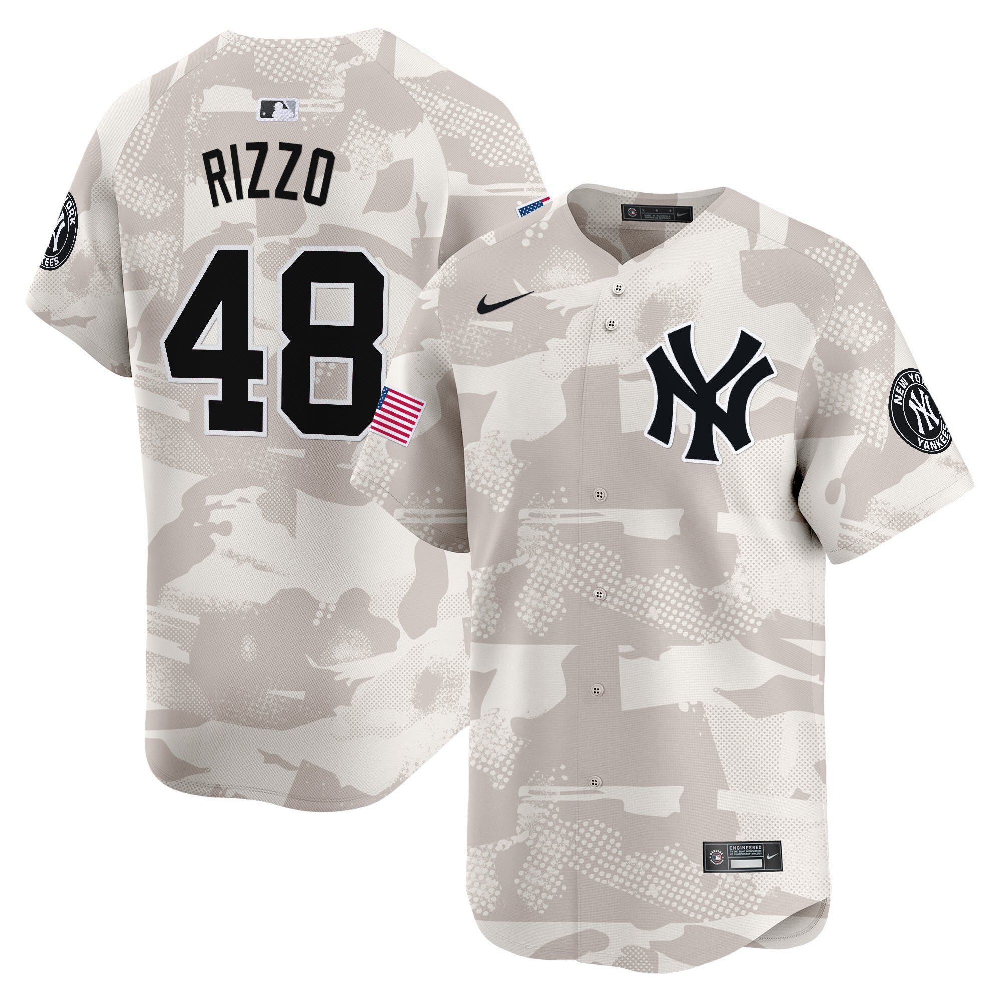 NYY 2025 Armed Forces Day Vapor Premier Limited Jersey - Stitched