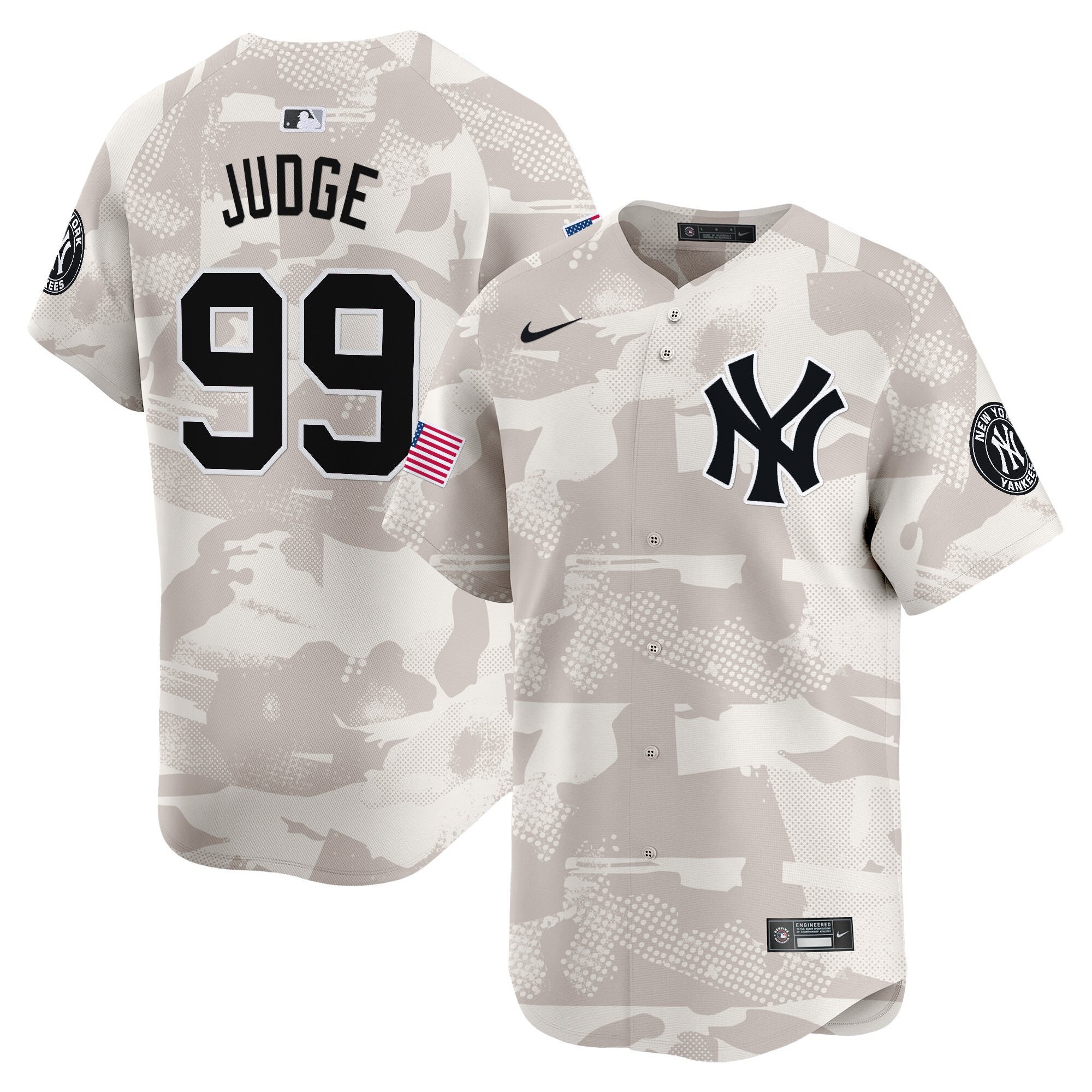 NYY 2025 Armed Forces Day Vapor Premier Limited Jersey - Stitched