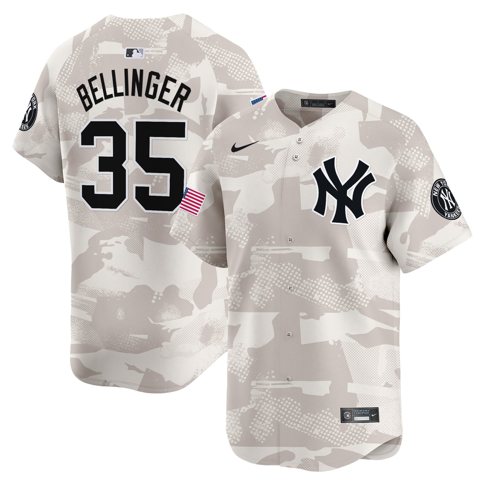 NYY 2025 Armed Forces Day Vapor Premier Limited Jersey - Stitched