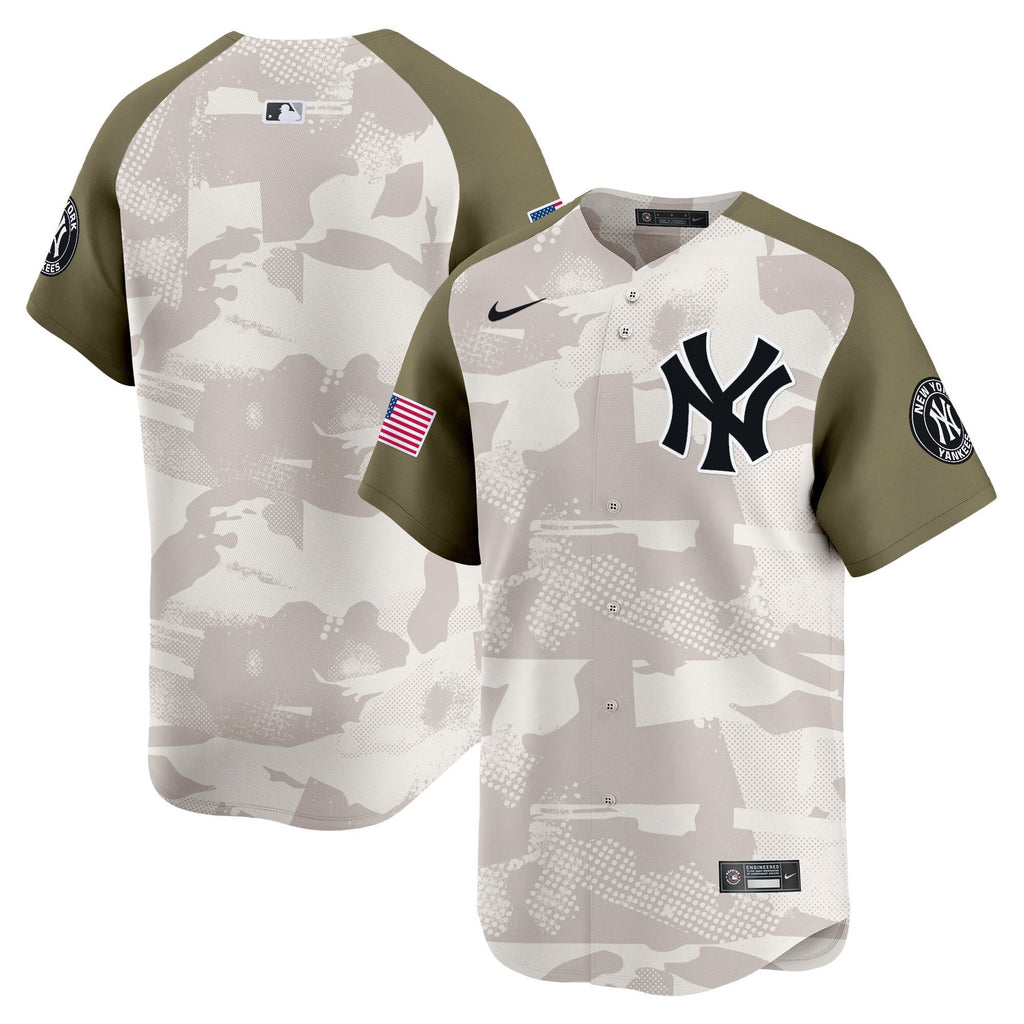 NYY 2025 Armed Forces Day Vapor Premier Limited Jersey - Stitched