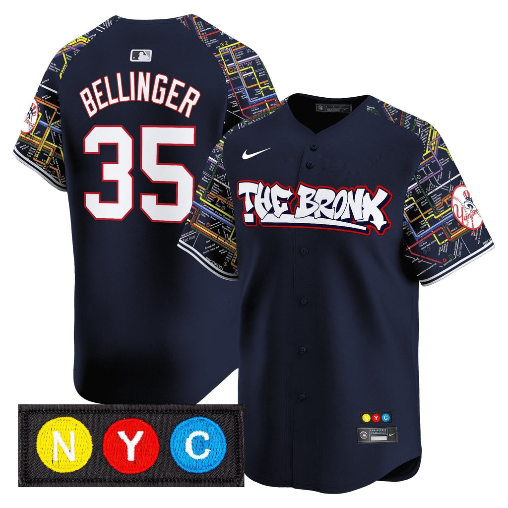 NYY The Bronx Subway Style Vapor Premier Limited Men Jersey - Stitched