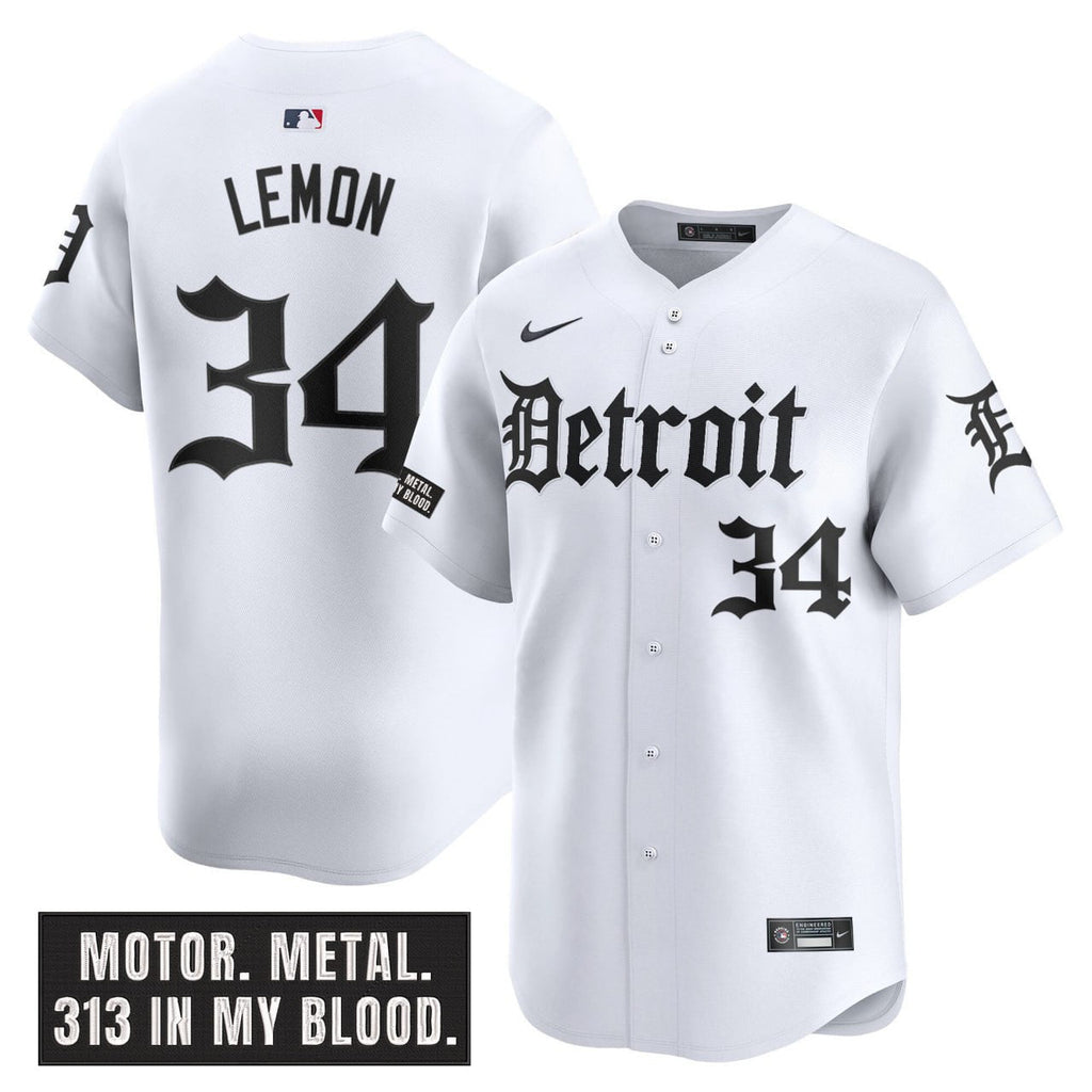 DET 'Motor Gothic Edition' Vapor Premier Limited Jersey - All Stitched