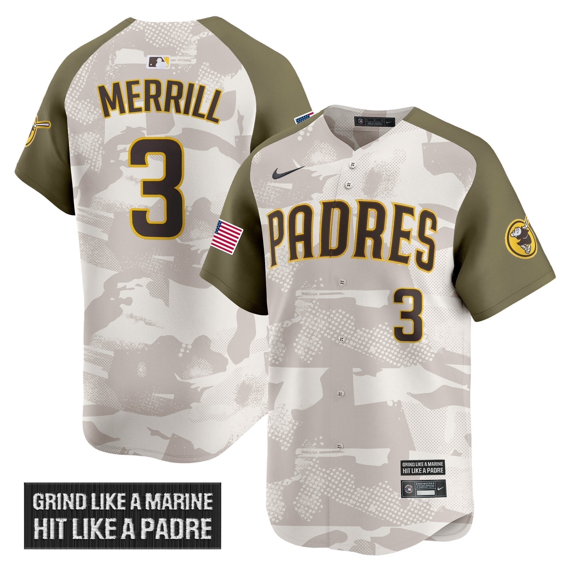 SD 2025 Armed Forces Day Vapor Premier Limited Jersey - All Stitched
