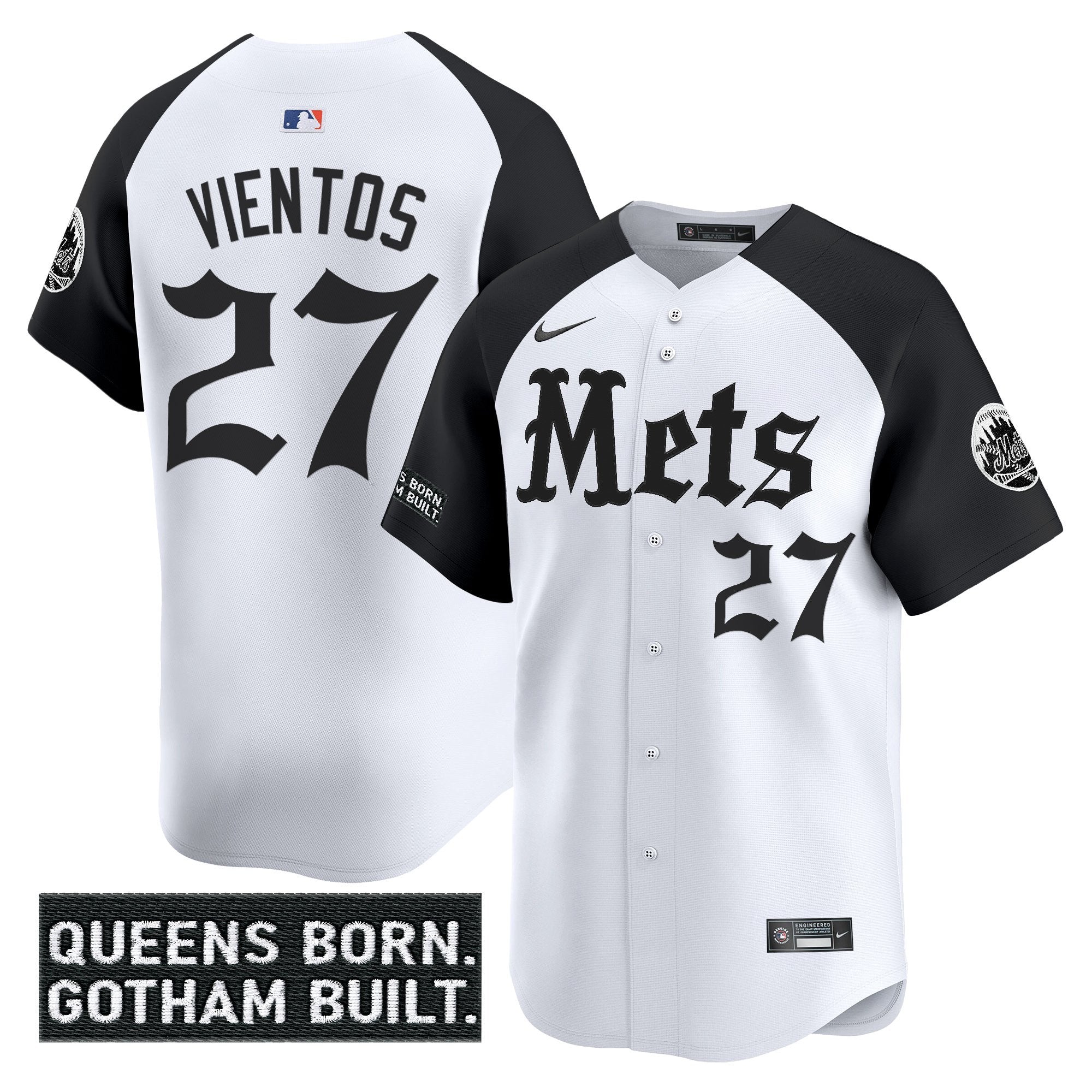 NYM 'Gotham Gothic Edition' Vapor Premier Limited Jersey - All Stitched