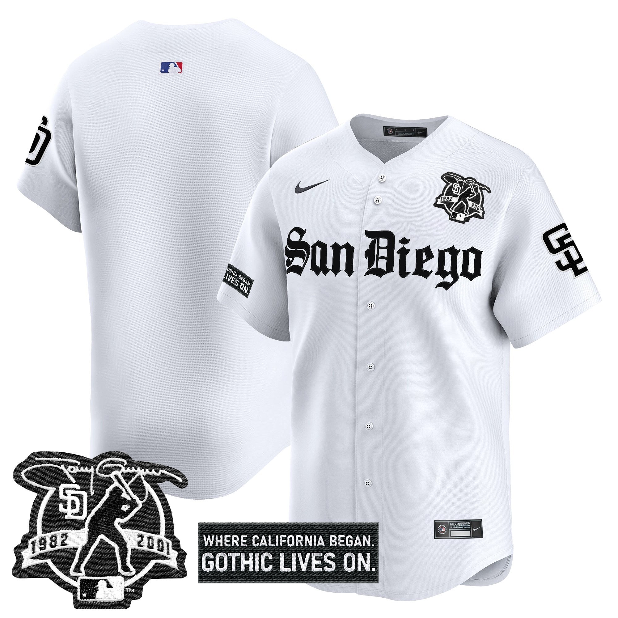 SD 'Gothic Edition' Vapor Premier Limited Jersey - All Stitched