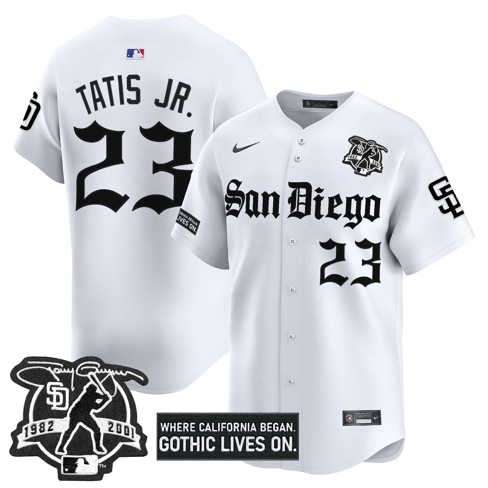 SD 'Gothic Edition' Vapor Premier Limited Jersey - All Stitched