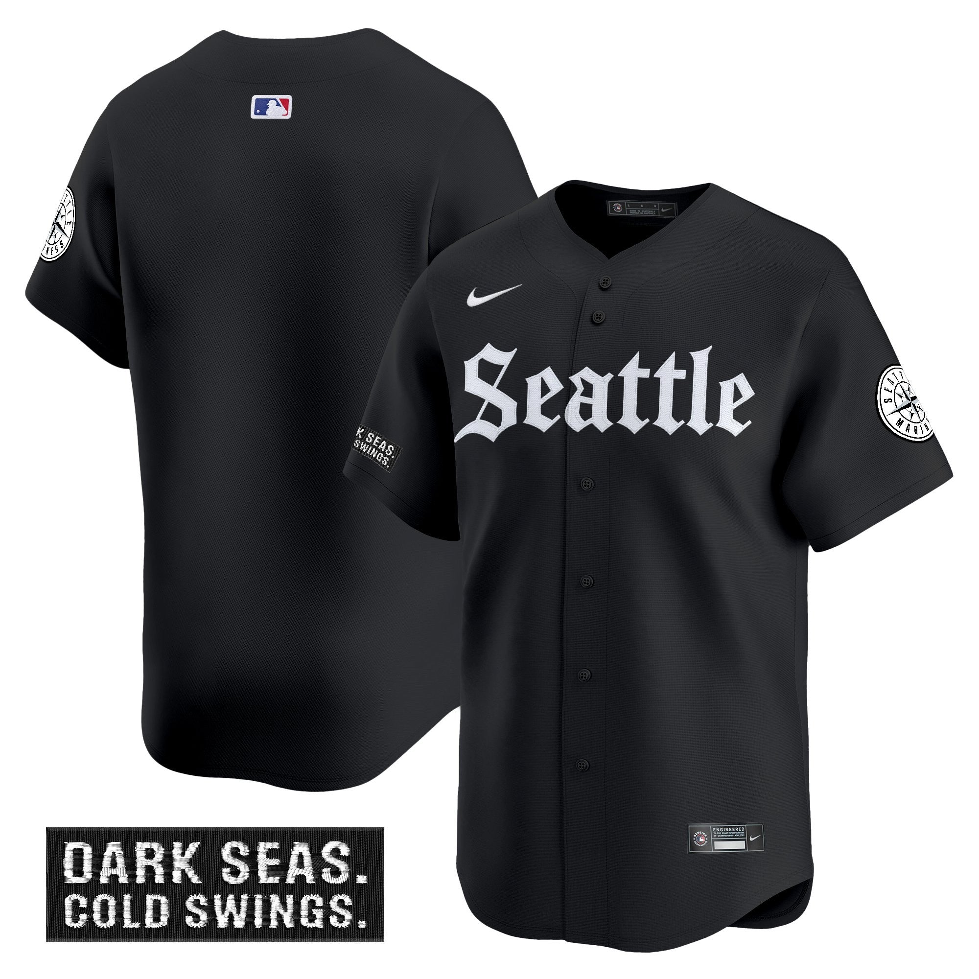 SEA 'Deep Sea Gothic Edition' Vapor Premier Limited Men Jersey - All Stitched