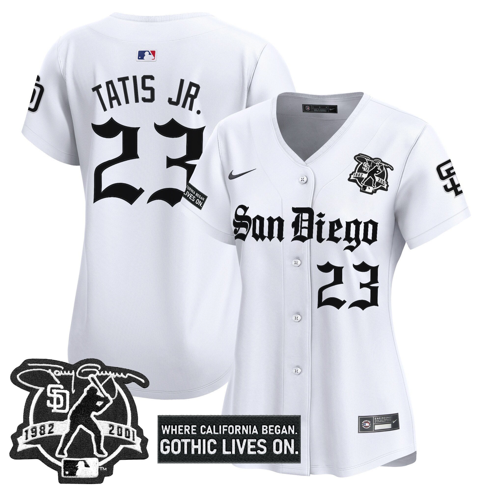 Women's SD 'Gothic Edition' Vapor Premier Limited Jersey - All Stitched
