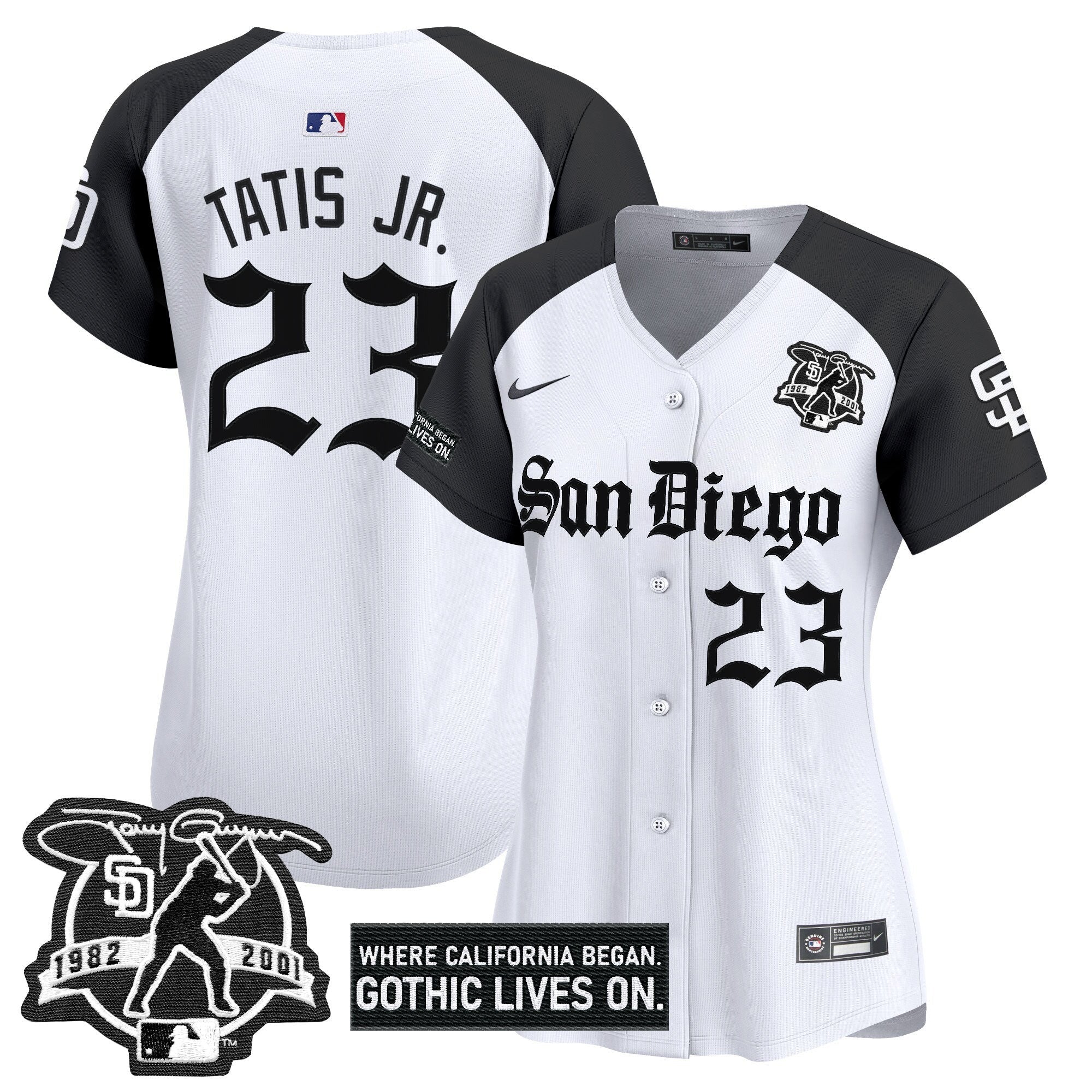 Women's SD 'Gothic Edition' Vapor Premier Limited Jersey - All Stitched