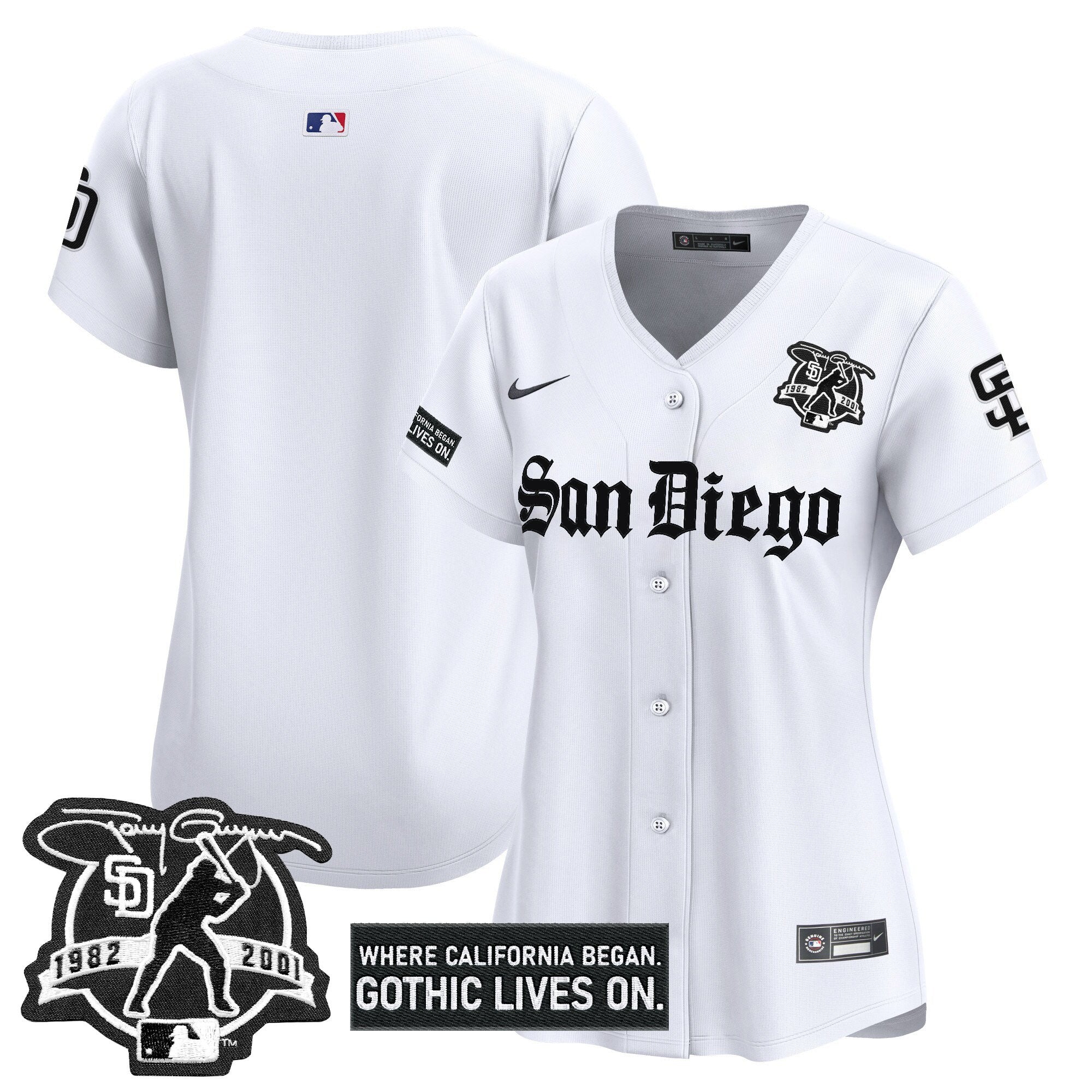 Women's SD 'Gothic Edition' Vapor Premier Limited Jersey - All Stitched