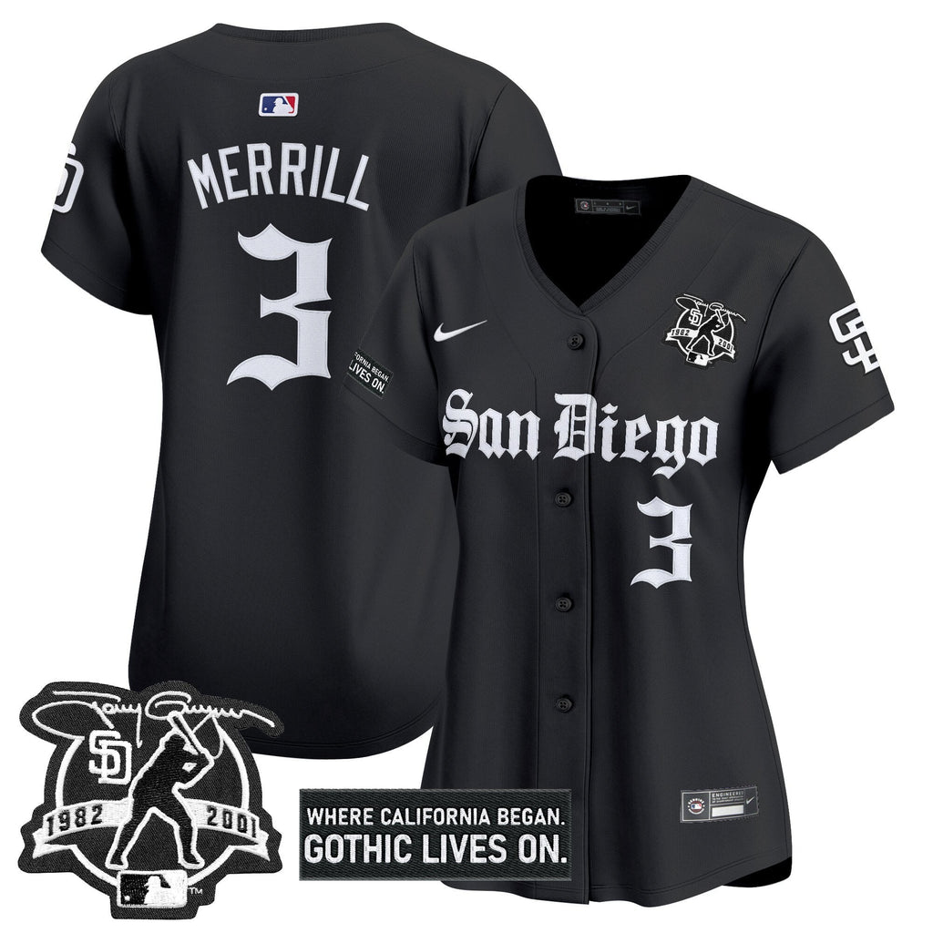 Women's SD 'Gothic Edition' Vapor Premier Limited Jersey - All Stitched