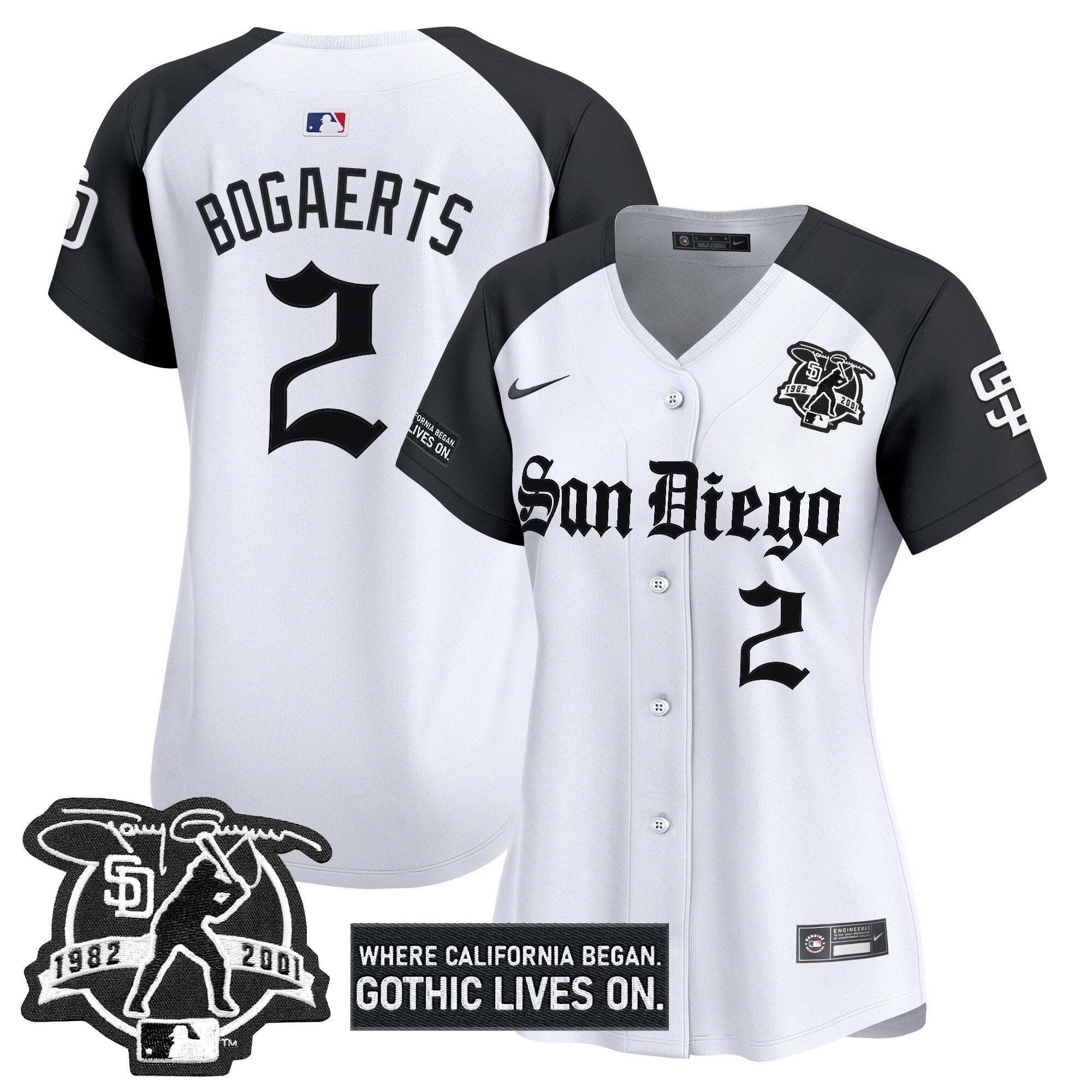 Women's SD 'Gothic Edition' Vapor Premier Limited Jersey - All Stitched