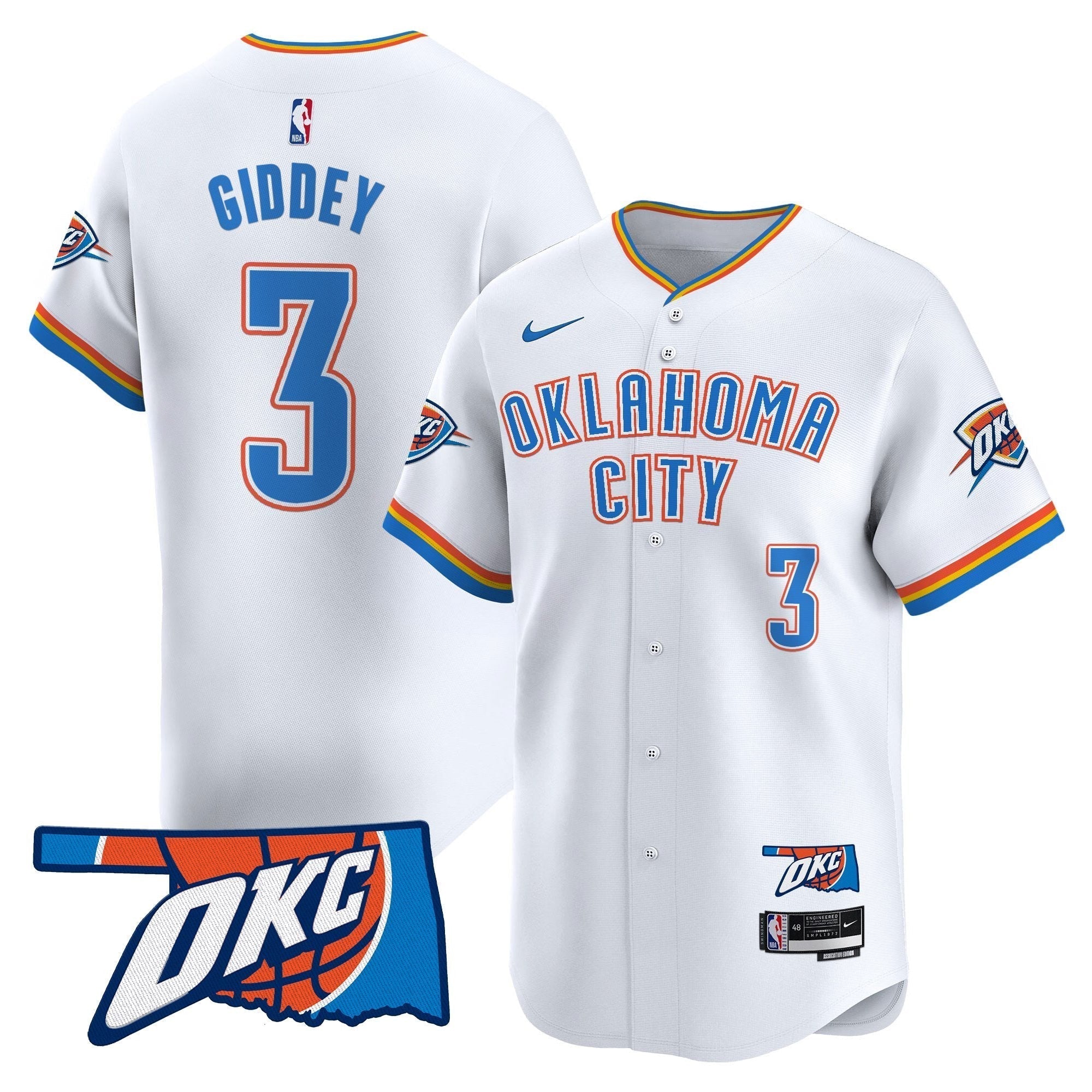 OKC Vapor Baseball Jersey - All Stitched