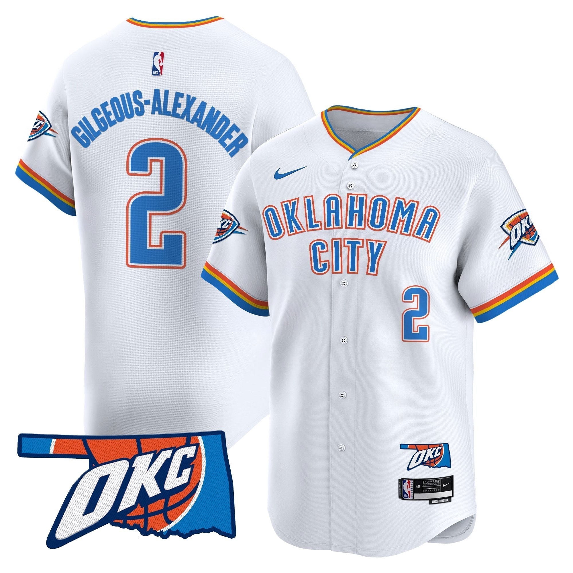 OKC Vapor Baseball Jersey - All Stitched