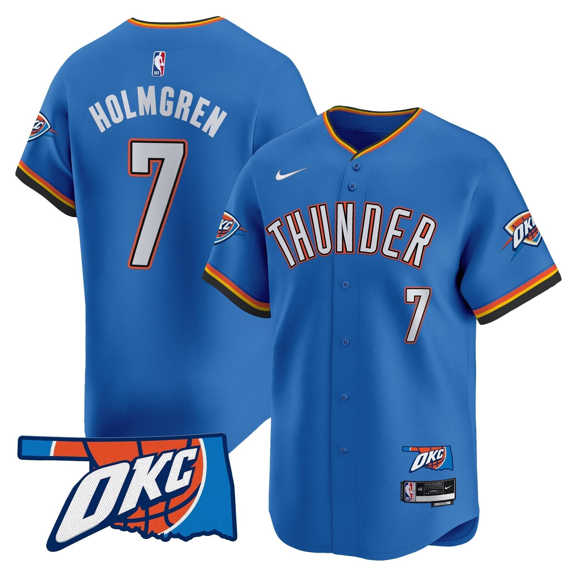 OKC Vapor Baseball Jersey - All Stitched