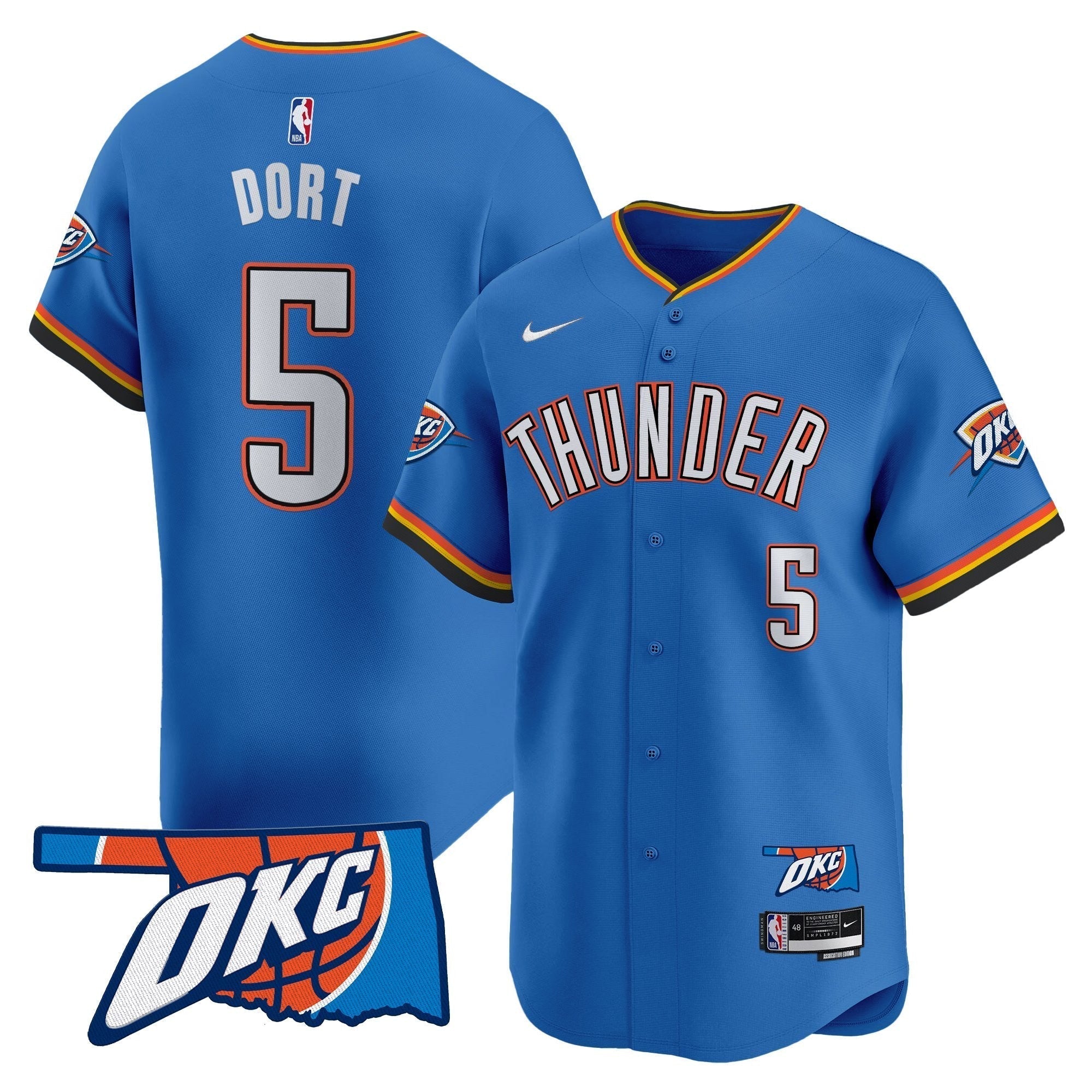 OKC Vapor Baseball Jersey - All Stitched