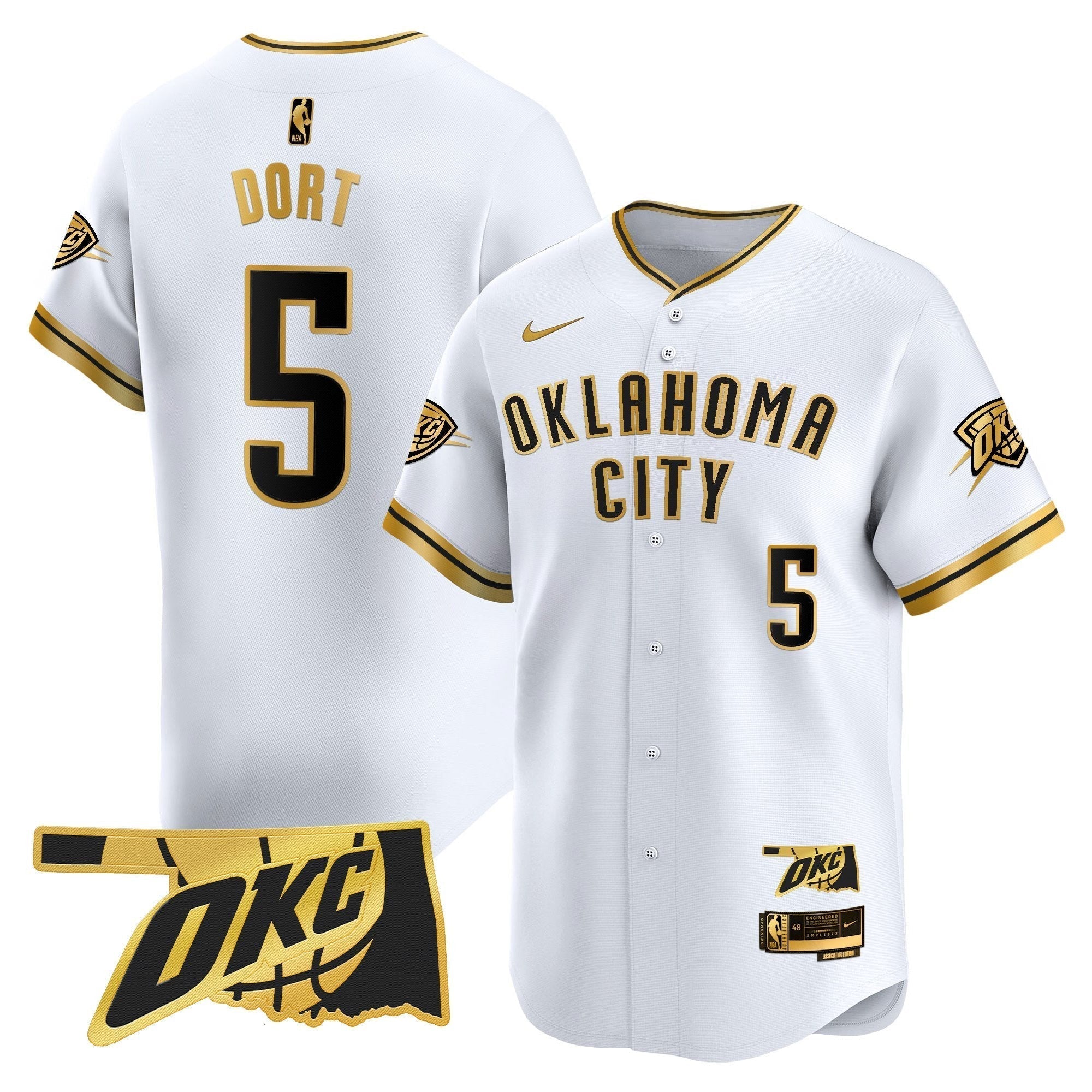 OKC Vapor Baseball Men Jersey - All Stitched